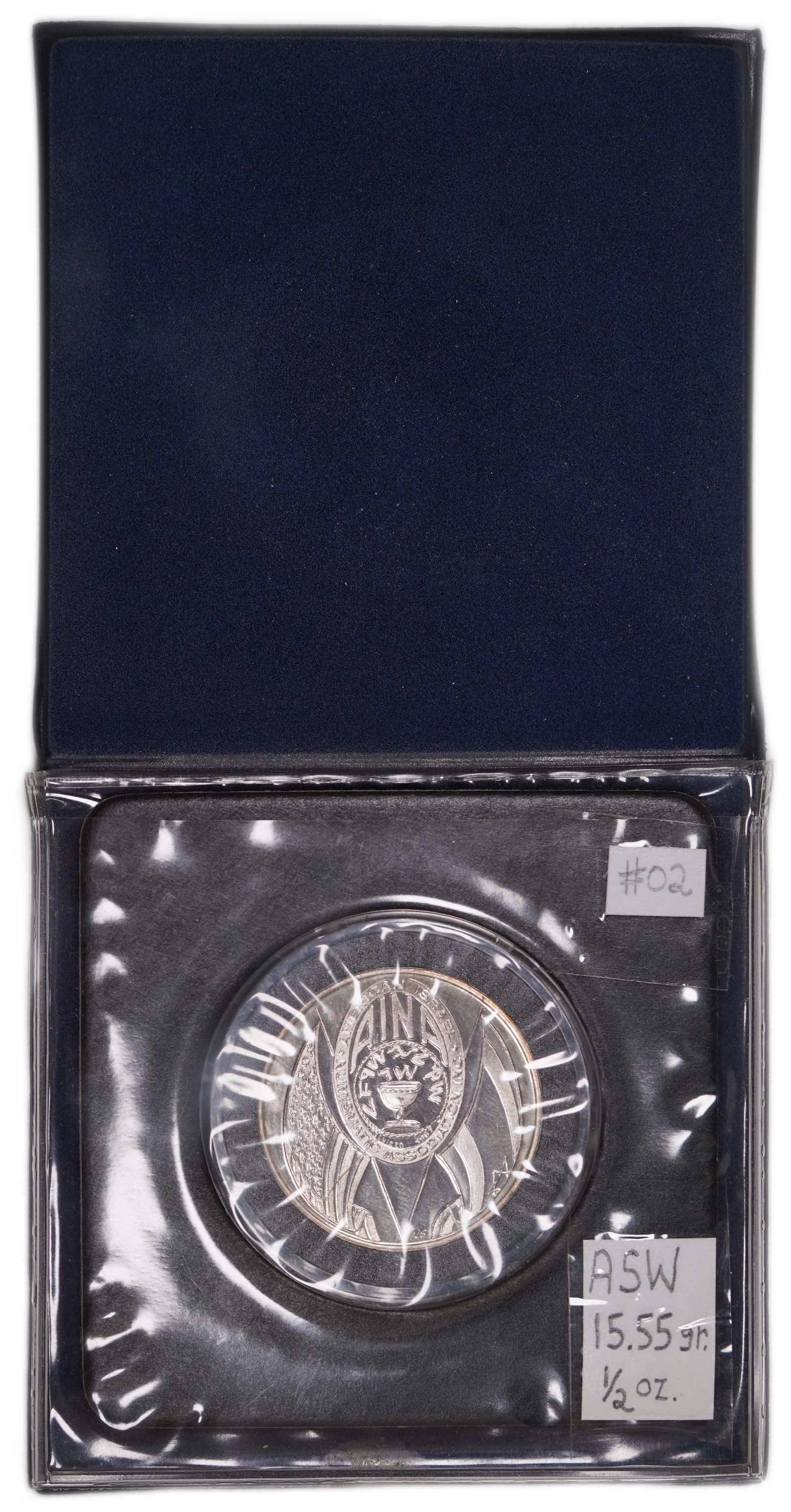Judaica / Zionism - USA, AINA Medal - 25th Anniversary of the American Israel Numismatic Association - Silver 925 ... - 1 2