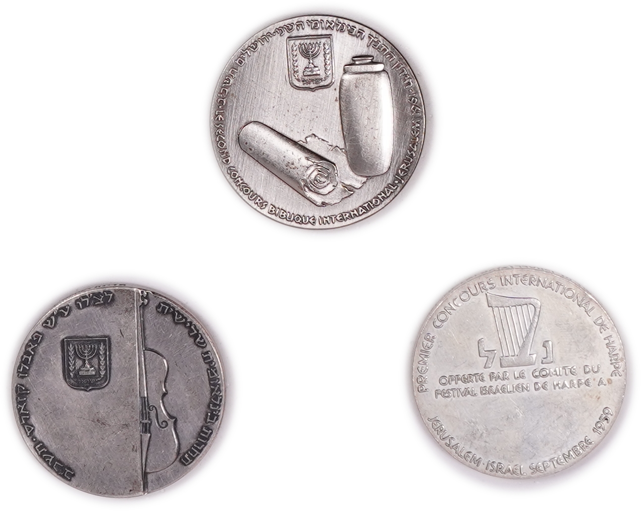 Israel - Collection of Official Silver Medals - Silver 935, approx. 304.8g (approx. 285g pure silver, 9.16 oz) - 1 3