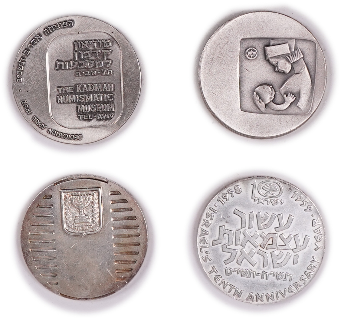 Israel - Collection of Official Silver Medals - Silver 935, approx. 304.8g (approx. 285g pure silver, 9.16 oz) - 1 7