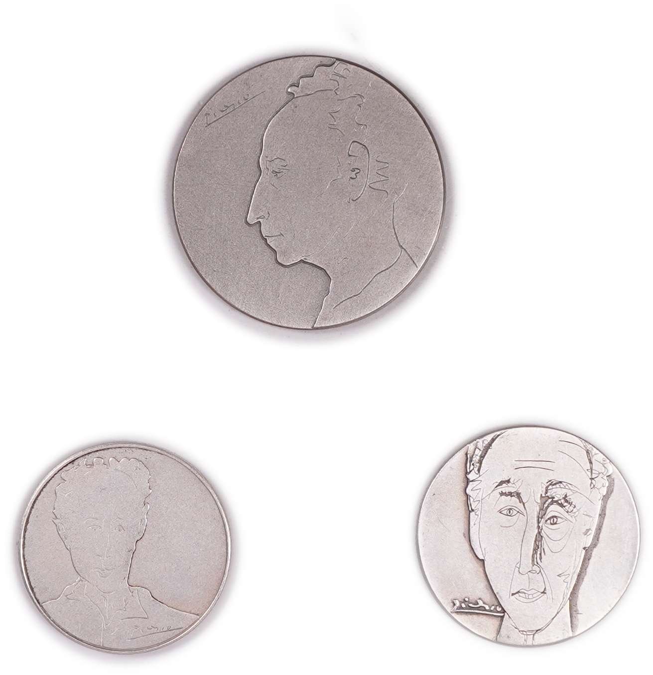Israel - Group of 3 “Arthur Rubinstein International Piano Competition” State Medals - 1974, 1977, 1980 - Silver ... - 1 0