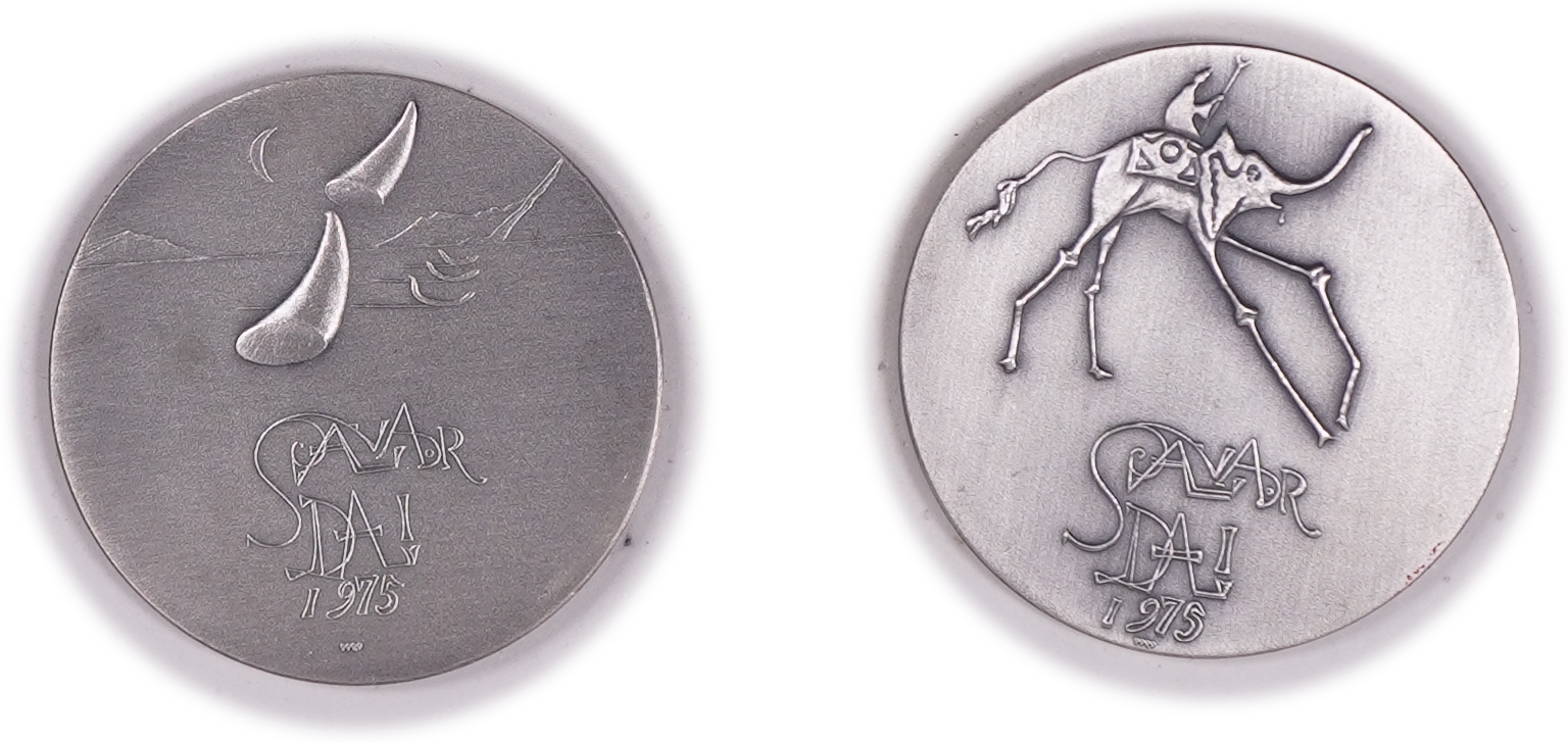 Israel - Salvador Dalí "The Ten Commandments" Set, 1975 - Silver 999, approx. 504.2g, approx. 504.2g pure silver ... - 1 6