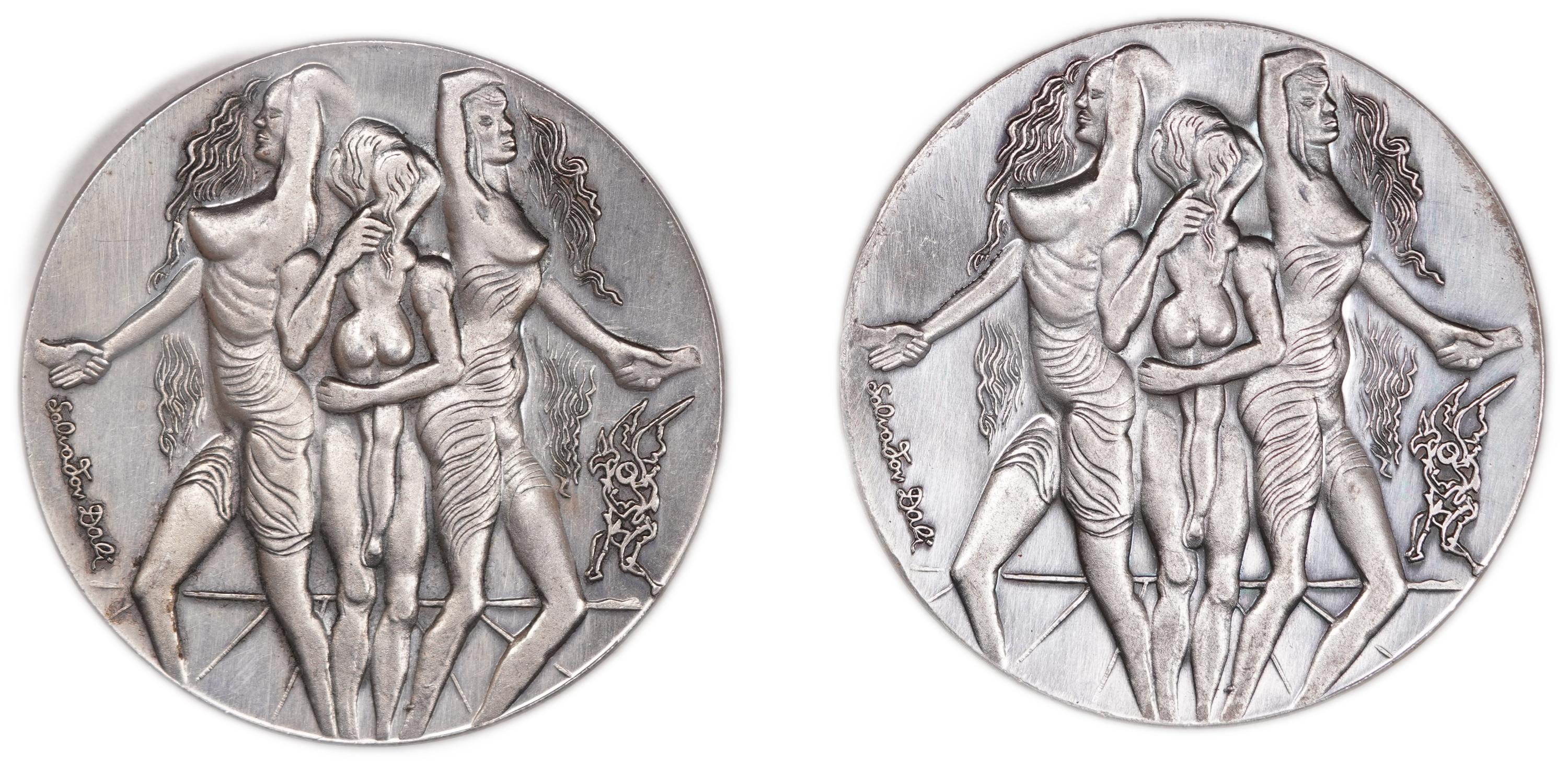 Israel - Salvador Dalí "Peace Medal", 1978 - Silver 999, approx. 202.4g, approx. 202.4g pure silver (6.51 oz) - 1 0