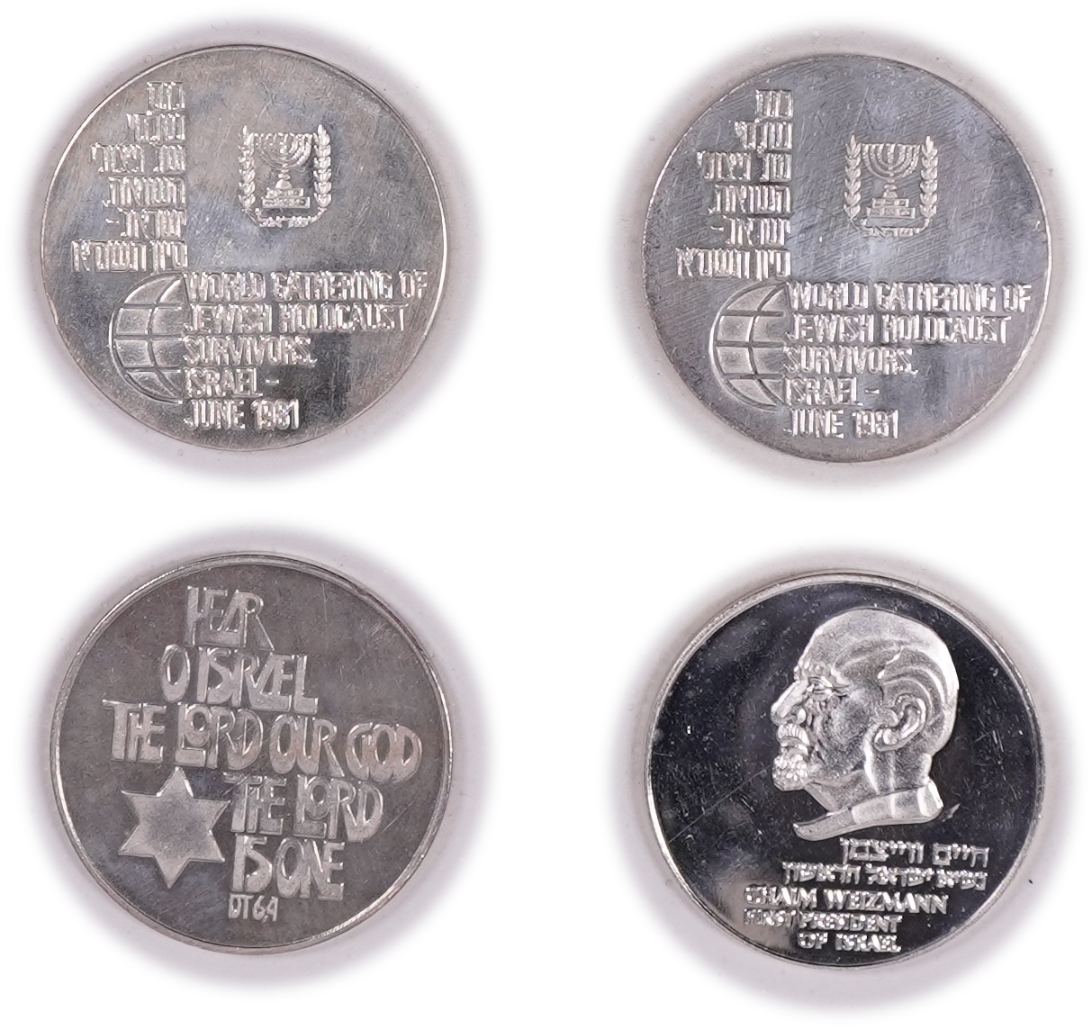 Israel - Collection of Israeli Silver Medals - Silver 935, approx. 415.1g (12.5 oz pure silver) - 1 5