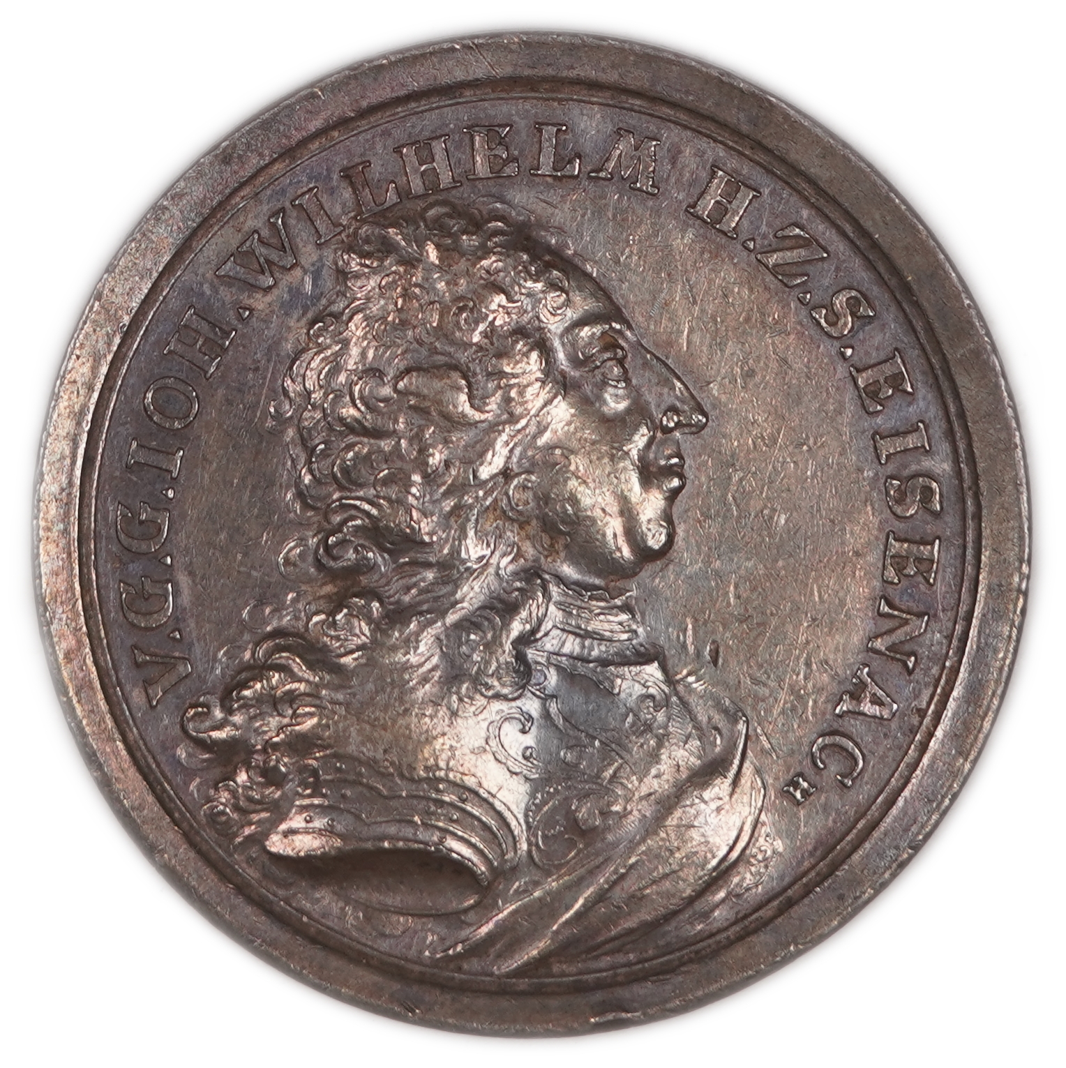 Judaica / Zionism - Jewish Medal - William III of Orange - White Metal / Low Grade Silver - 1 0