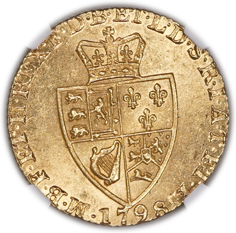 Great Britain / United Kingdom - 1 Guinea 1798 - NGC MS 64 - George III - Gold 916, 8.4g, 25mm - 1 1
