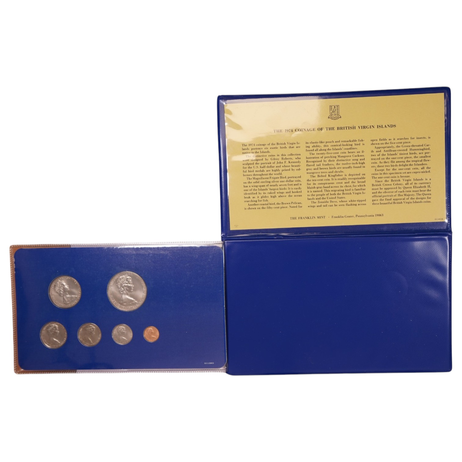 British Virgin Islands - Official Coin Set 1974 - Franklin Mint - 1 1