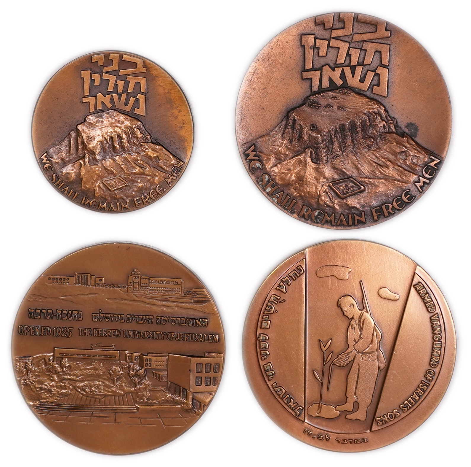 Israel - Large group of 20 bronze medals from the Government Coin and Medal Company, varying years, themes and ... - 1 3