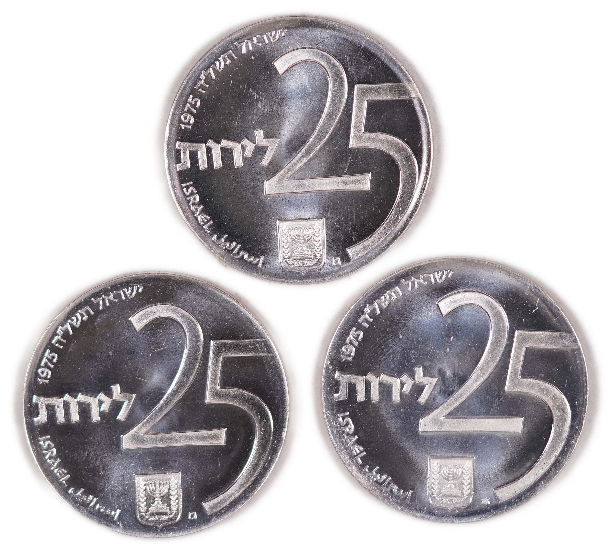 Israel - Group of 40 "Independence and Development Bond" Coins - Independence Day Issue, 1975 - Silver 800, total ... - 1 9