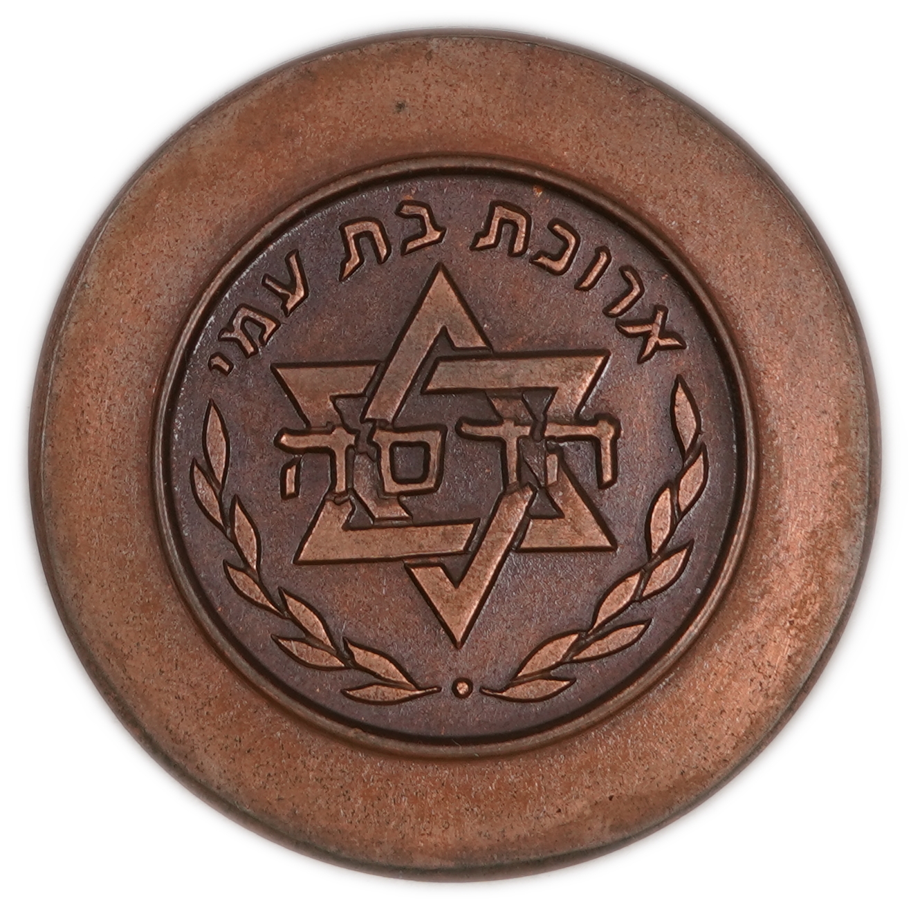 Judaica / Zionism - Israel, Hadassah Hospital Medal - Rededication of Mt. Scopus Medical Center 1975 - Bronze / ... - 1 0