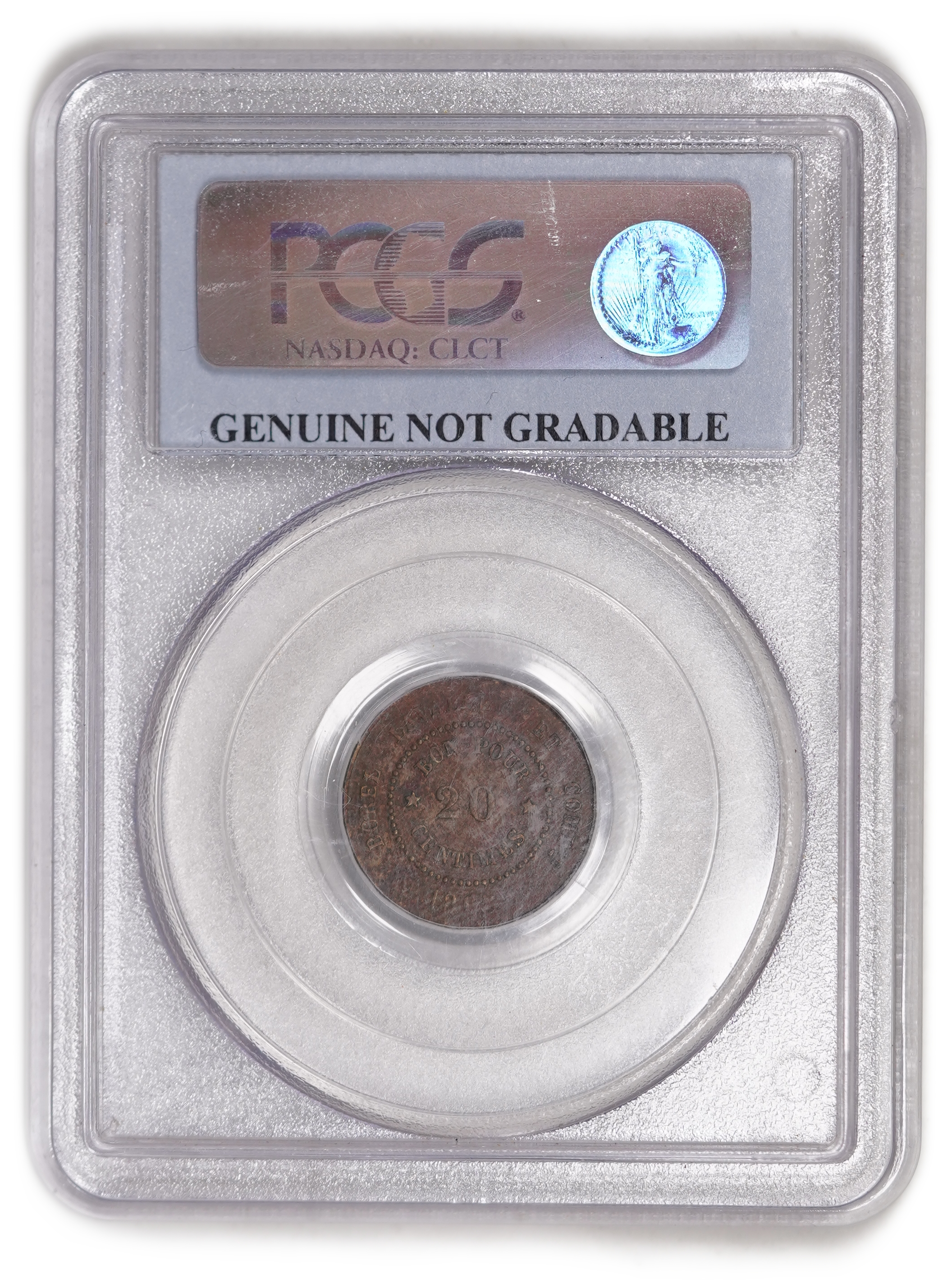 Egypt - Suez Canal Token 20 Para 1865 - PCGS Genuine KM-Tn5 - 1 3