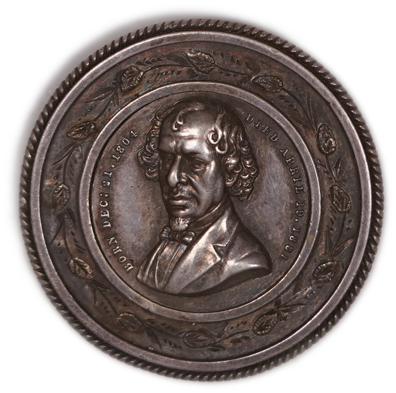Judaica / Zionism - Great Britain, Benjamin Disraeli Memorial Brooch - Sterling Silver, Early 20th Century - 1 0