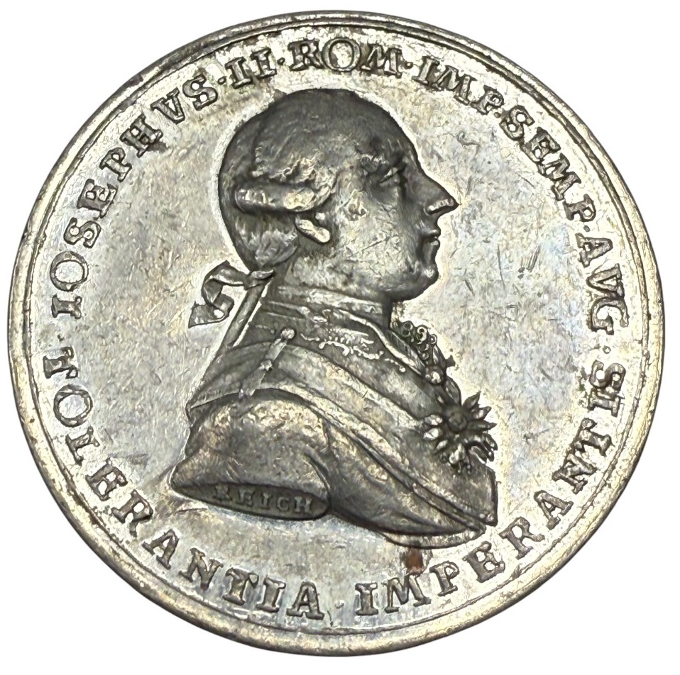 Judaica / Zionism - Austria, Medal Commemorating Emperor Joseph II’s Edict of Tolerance, 1782 - 1 3