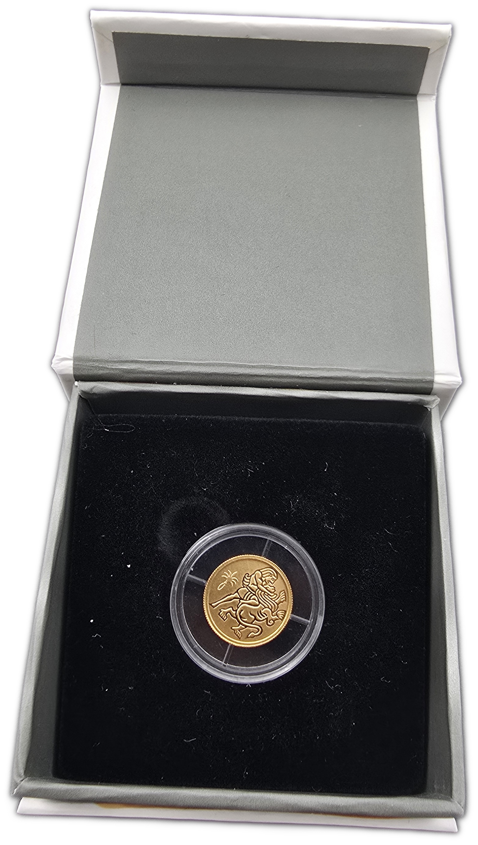 Israel - 1 New Sheqel 2009 - Samson and the Lion - Gold 999, 1.244g (0.04 oz pure gold), 13.92mm - 1 4