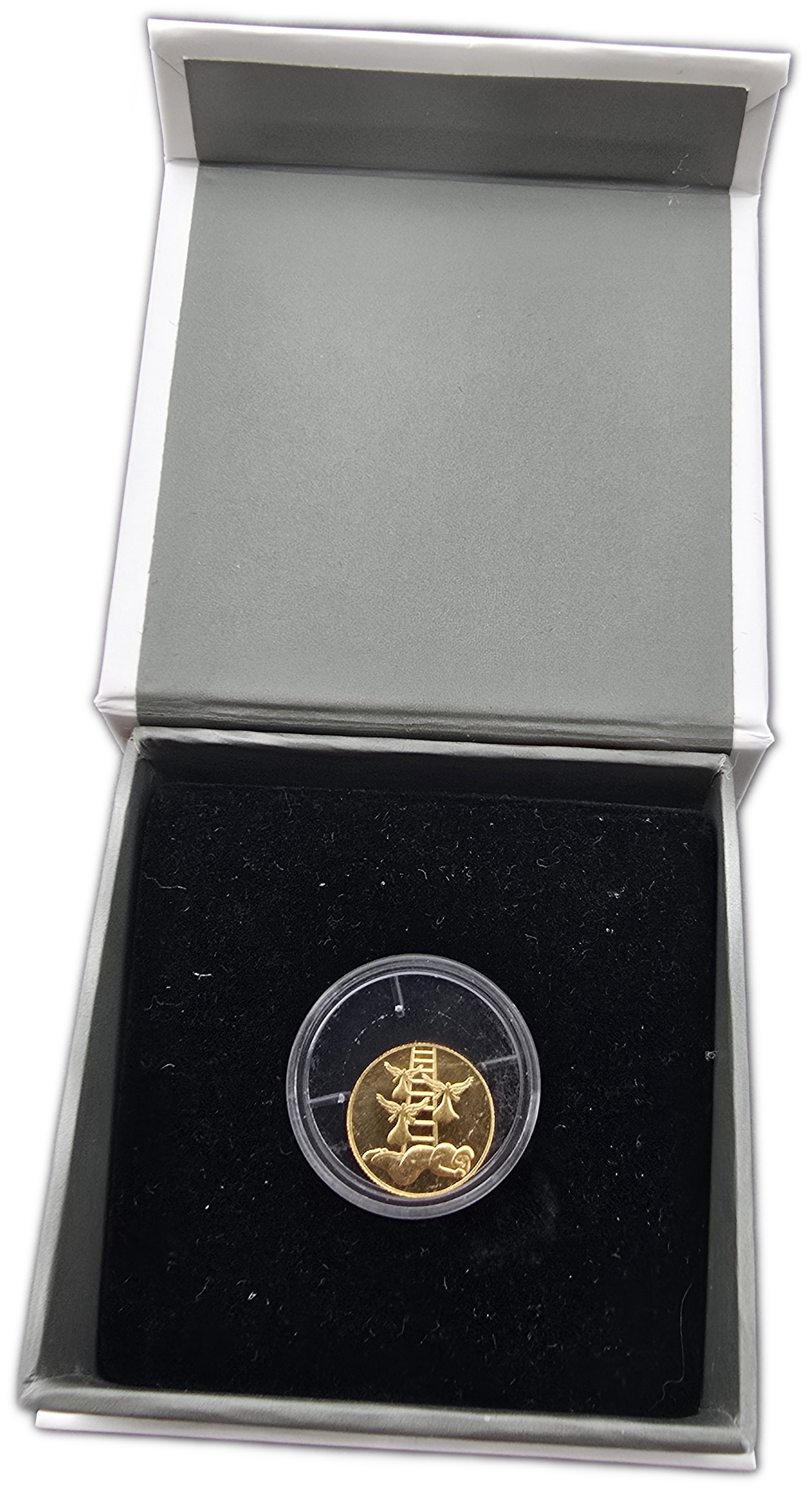 Israel - 1 New Sheqel 2014 - Jacob’s Dream - Gold 999, 1.244g (0.04 oz pure gold), 13.92mm - 1 5