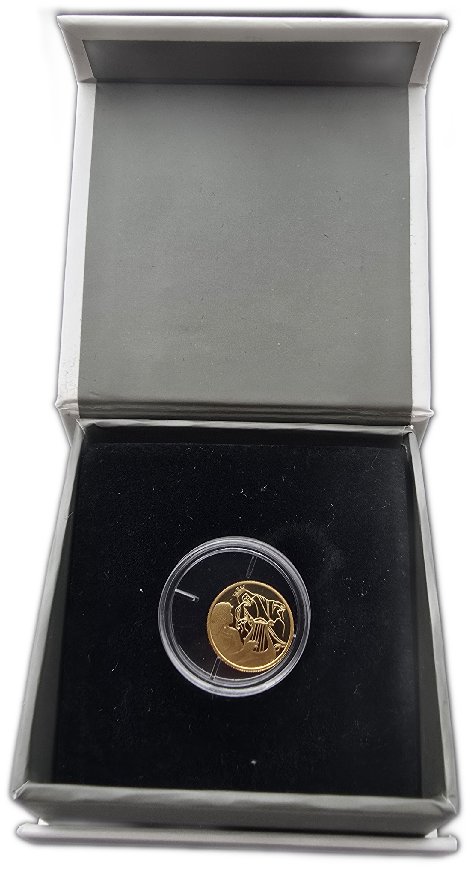 Israel - 1 New Sheqel 2013 - David Playing for Saul - Gold 999, 1.244g (0.04 oz pure gold), 13.92mm - 1 5