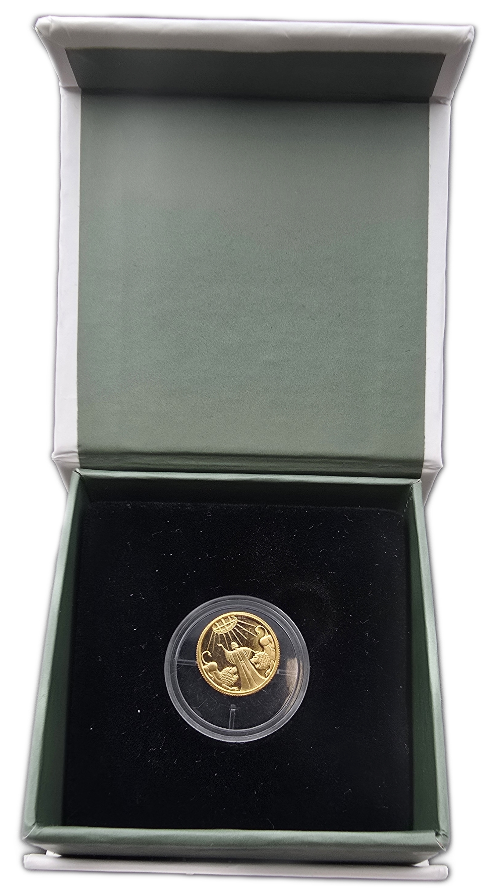 Israel - 1 New Sheqel 2012 - Daniel in the Den of Lions - Gold 999, 1.244g (0.04 oz pure gold), 13.92mm - 1 4