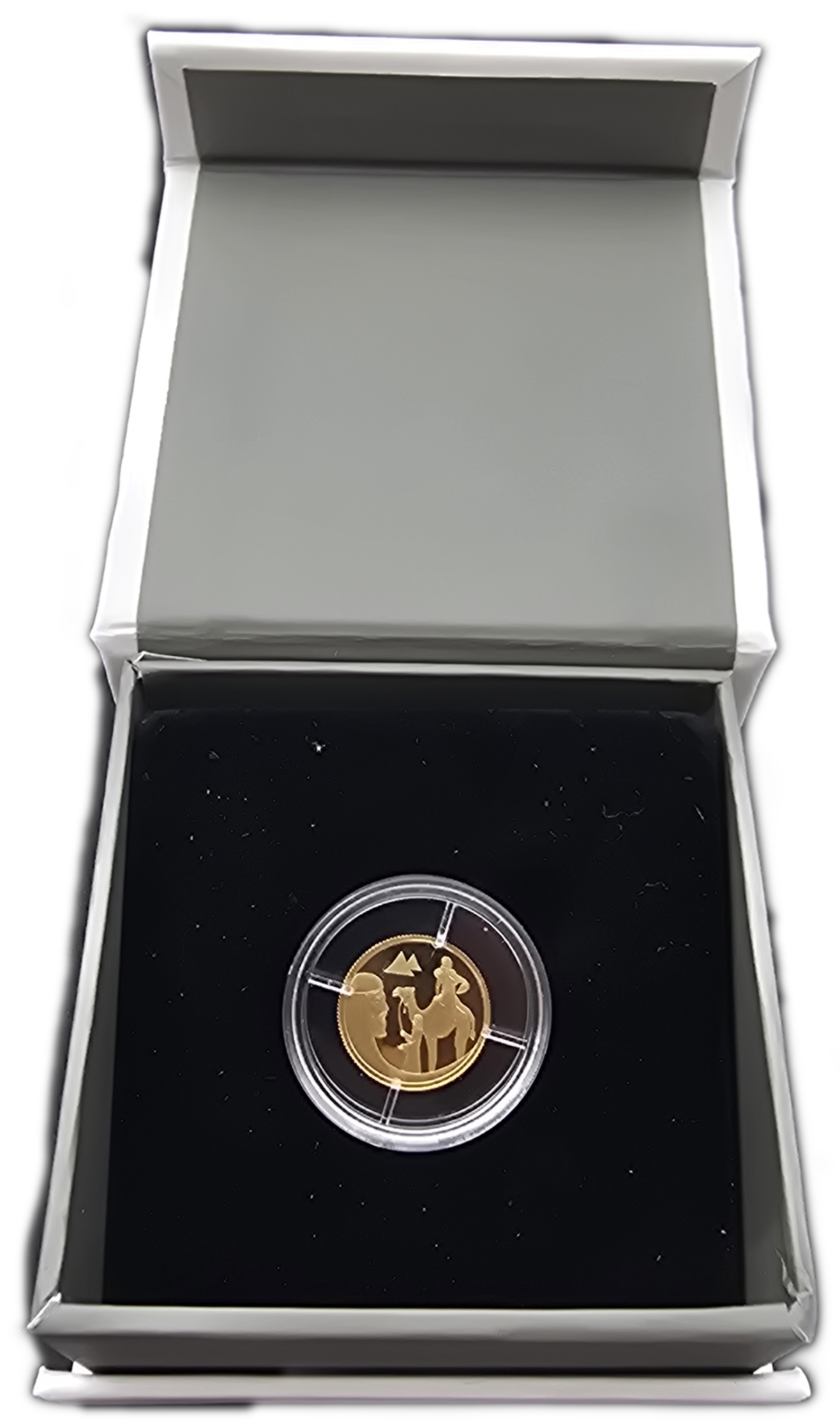 Israel - 1 New Sheqel 2018 - Isaac and Rebecca - Gold 999, 1.244g (0.04 oz pure gold), 13.92mm - 1 4