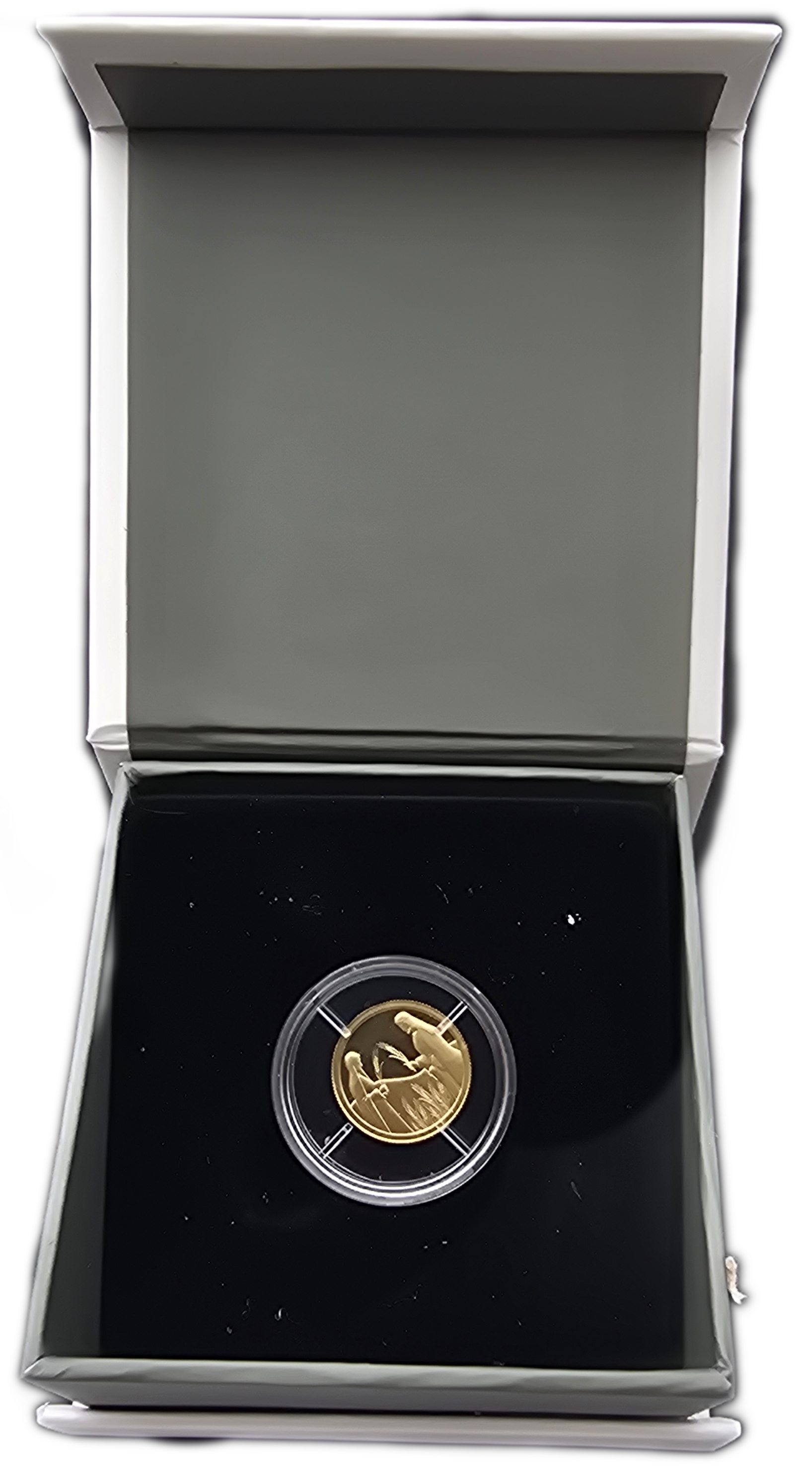 Israel - 1 New Sheqel 2020 - Ruth in Boaz’s Field - Gold 999, 1.244g (0.04 oz pure gold), 13.92mm - 1 4