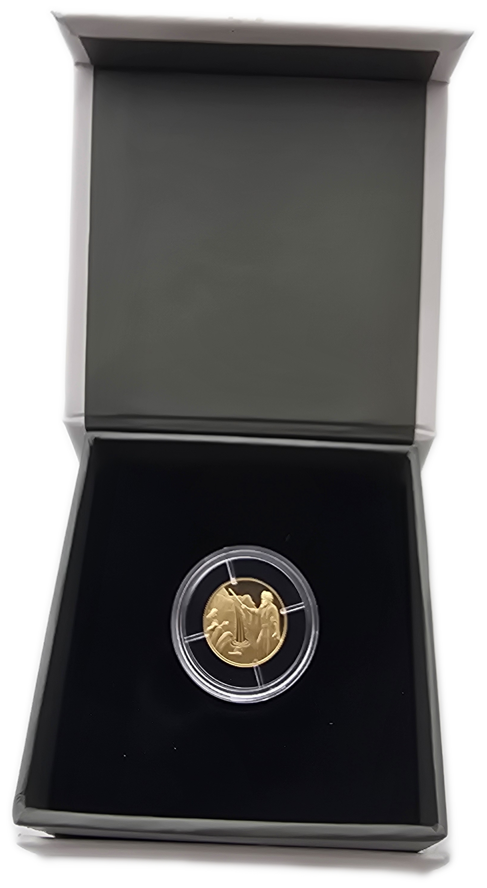 Israel - 1 New Sheqel 2022 - Moses and the Rock - Gold 999, 1.244g (0.04 oz pure gold), 13.92mm - 1 3