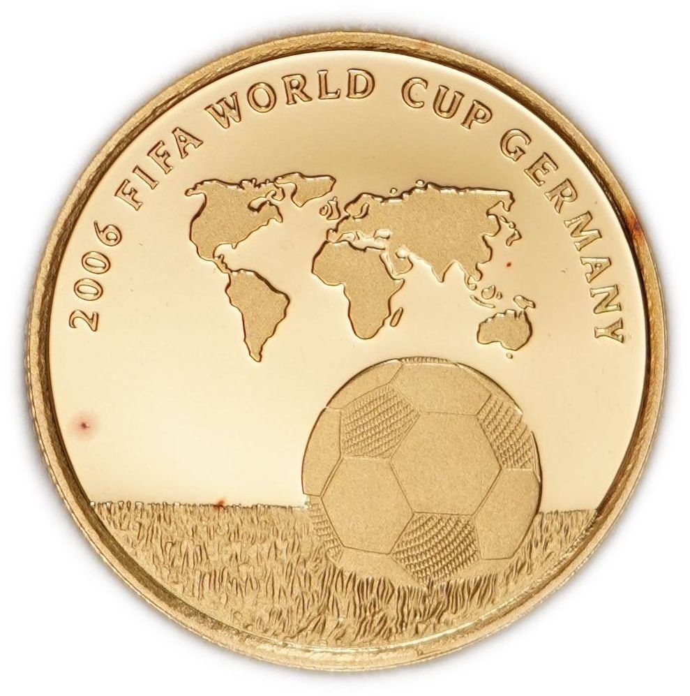 Israel - 5 New Sheqalim 2004 - FIFA World Cup Germany 2006 - Gold .999, 7.79g net (0.25oz), 24mm - 1 0