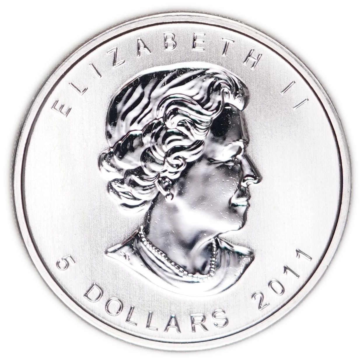 Canada - 5 Dollars 2011 - Grizzly Bear - Silver .9999, 31.1g (1 troy ounce pure silver), 38mm - 1 1