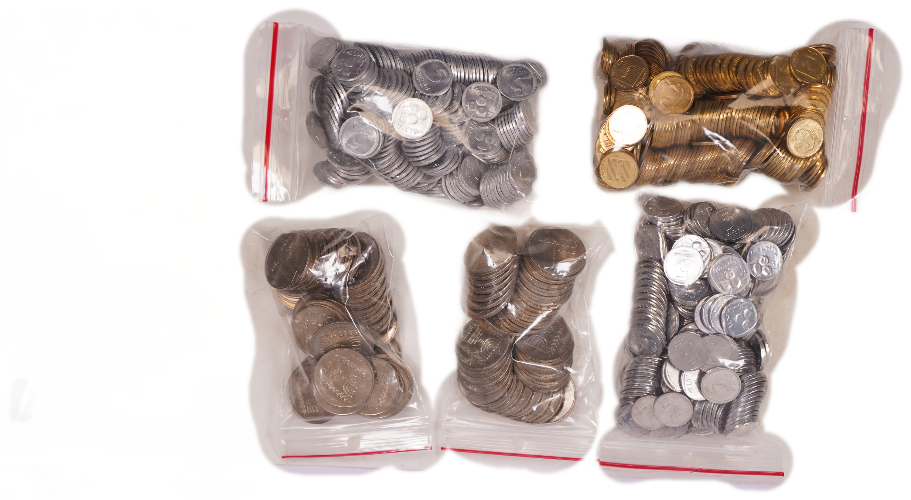 Israel - Group of 925 Israeli Coins - 1 1