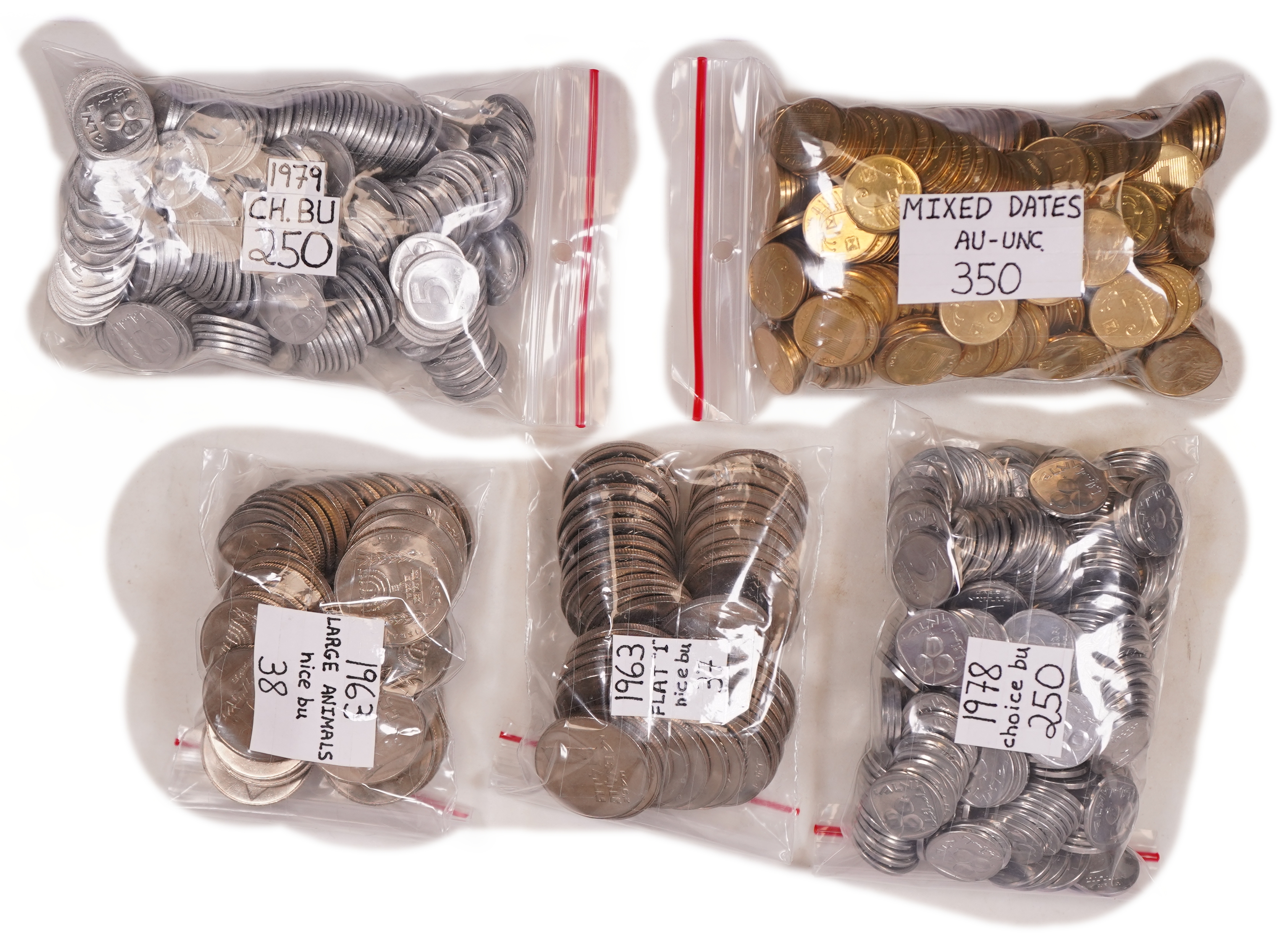 Israel - Group of 925 Israeli Coins - 1 0