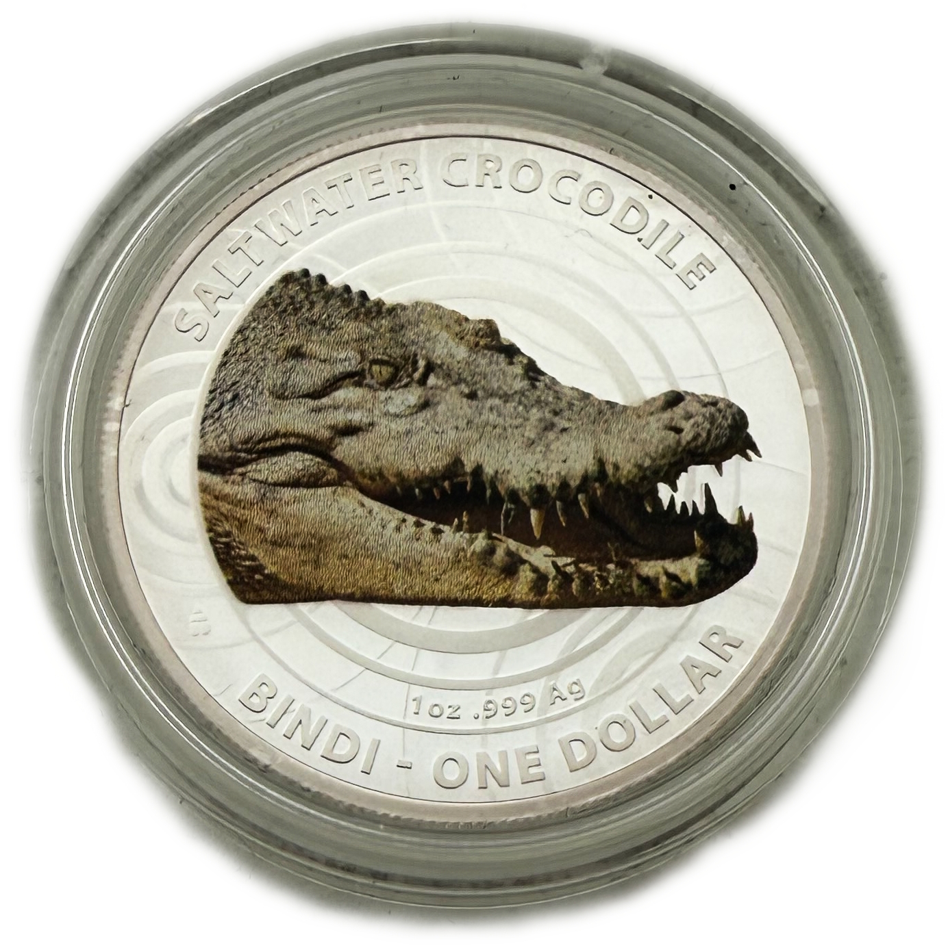 Australia - 1 Dollar 2013 - Elizabeth II 4th Portrait - Saltwater Crocodile - Silver 999, 31.1g, 40.6mm - 1 0