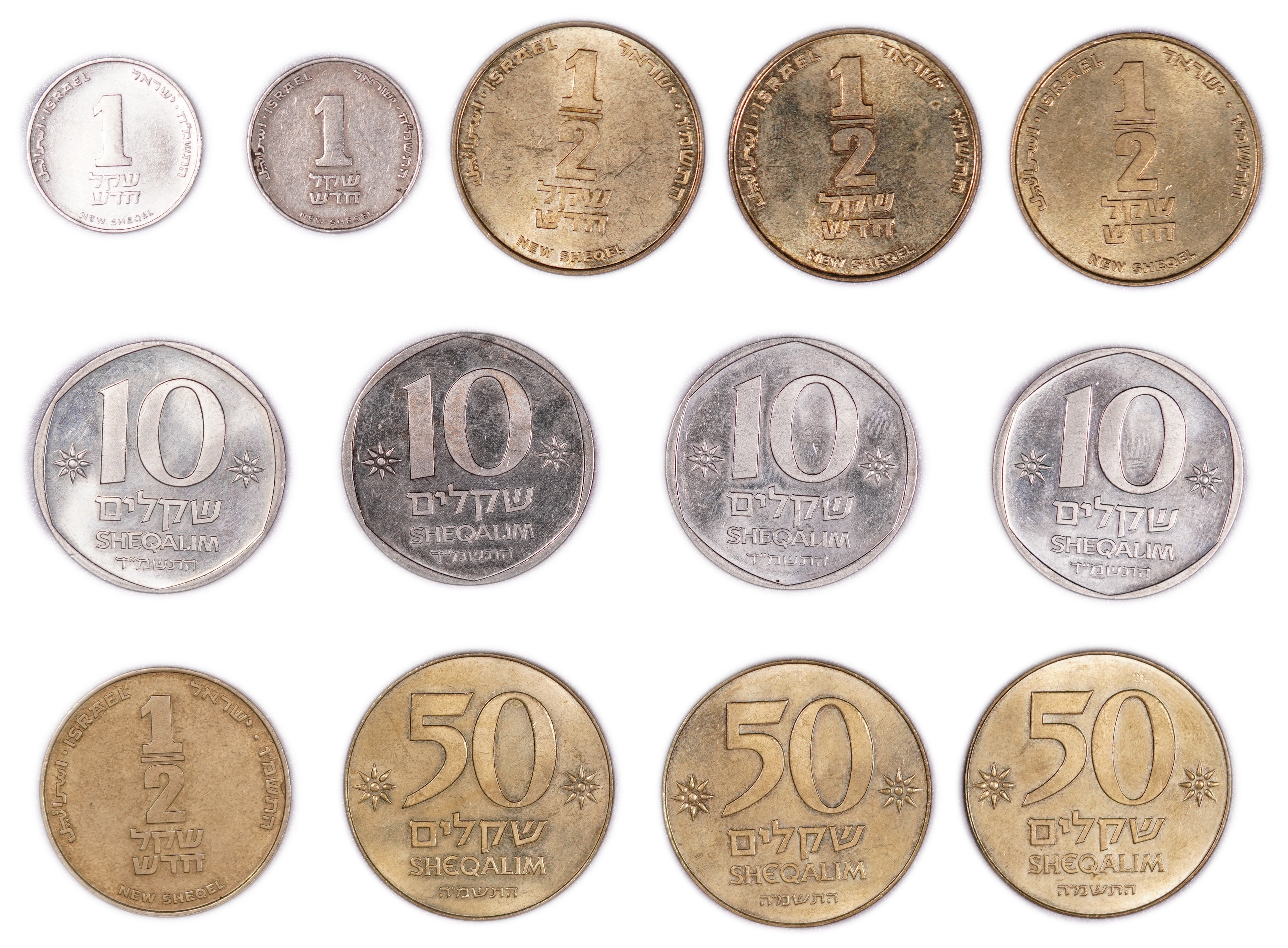 Israel - Large collection of over 100 Israeli coins, including 2 25 mil coins 1949 - 1 6