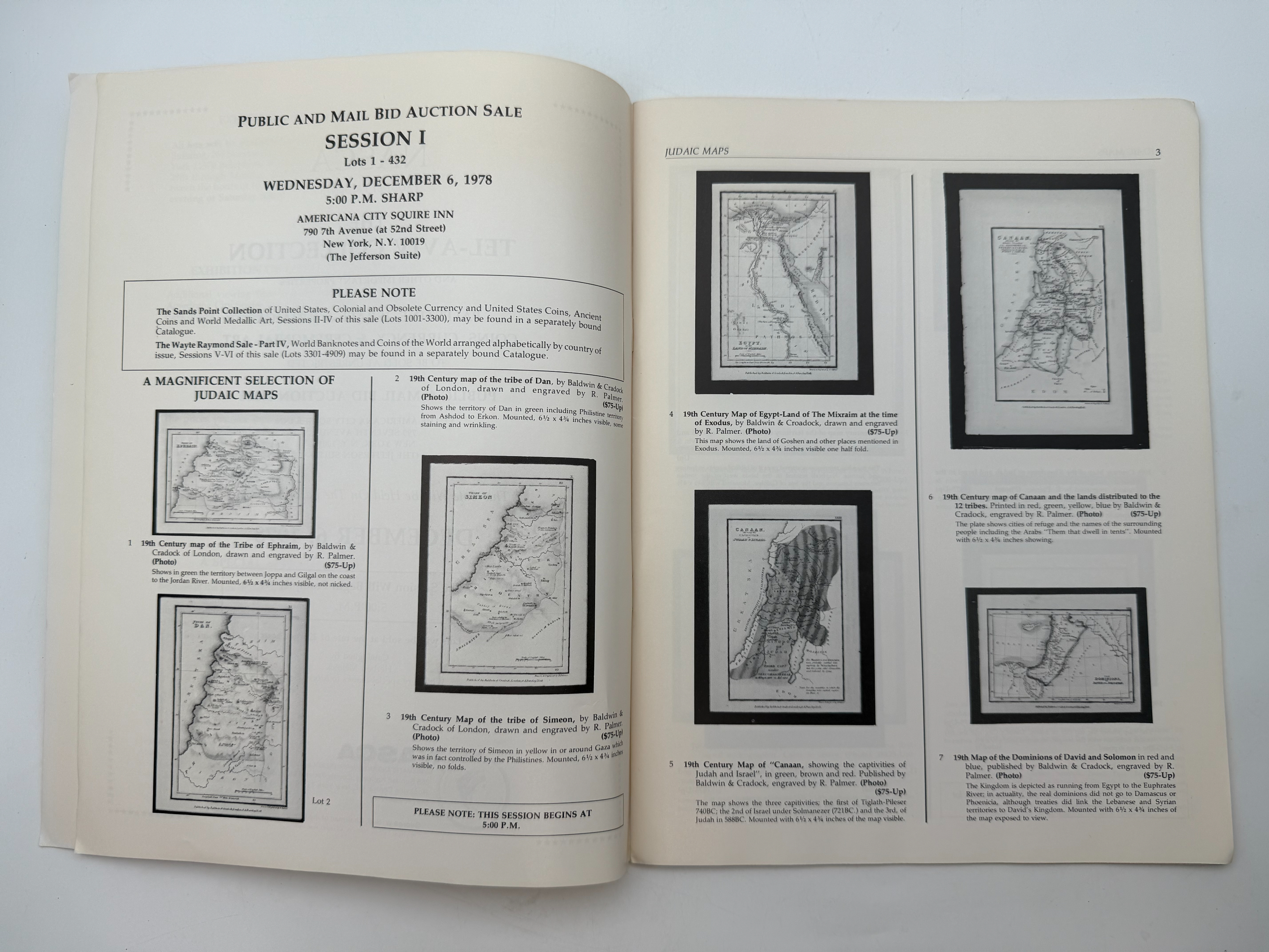 Catalogs / Numismatic Literature - Collection of 7 catalogs of sales and details of Israeli numismatics from around ... - 1 25