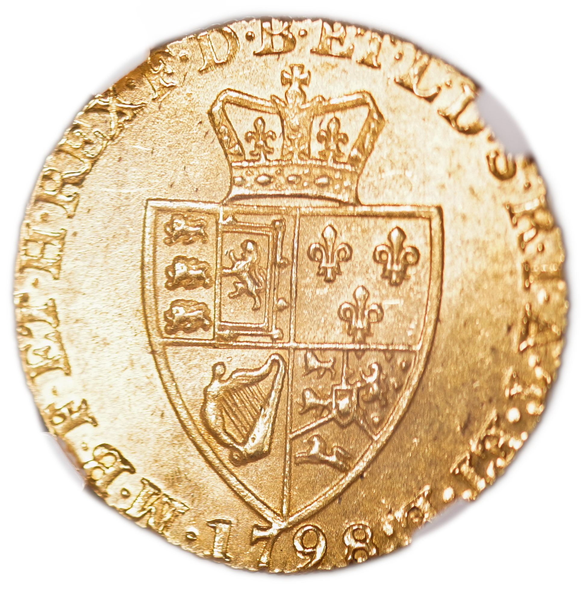 England (Great Britain) - 1 Guinea 1798 - NGC MS 64 - George III - Gold 916, 8.4g, 25mm - 1 1
