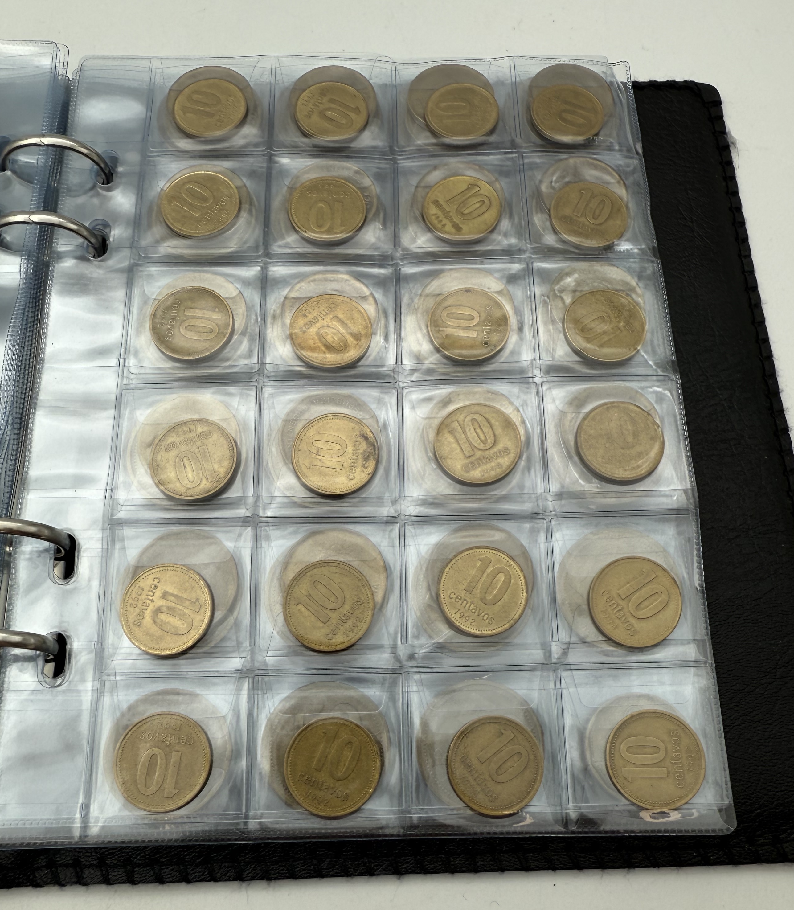 Argentina - A collection of several hundred coins arranged in a special coin album, various conditions and years - 1 10