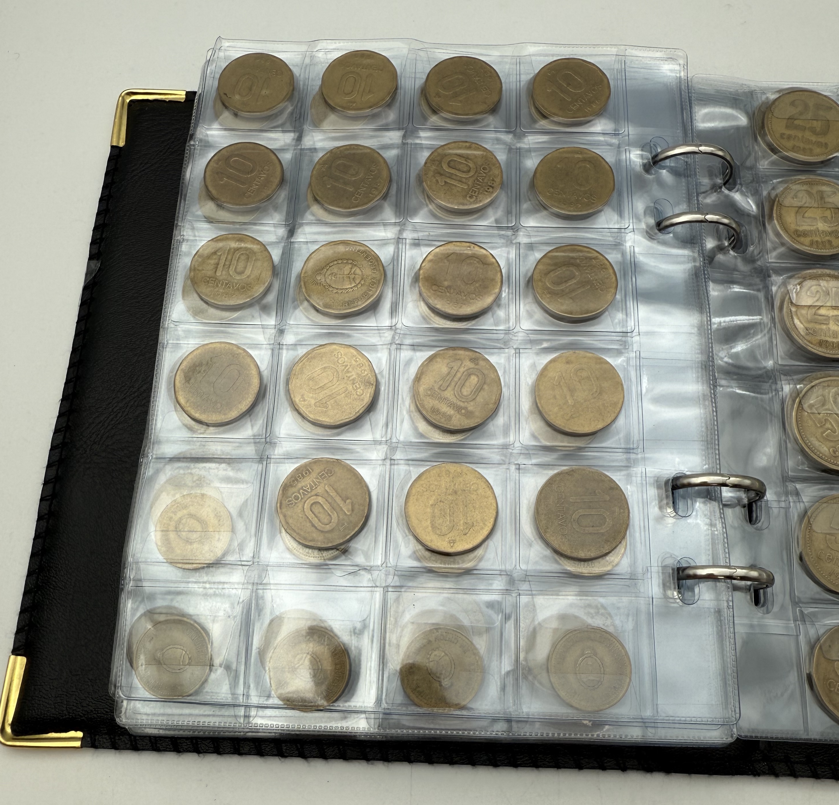 Argentina - A collection of several hundred coins arranged in a special coin album, various conditions and years - 1 16