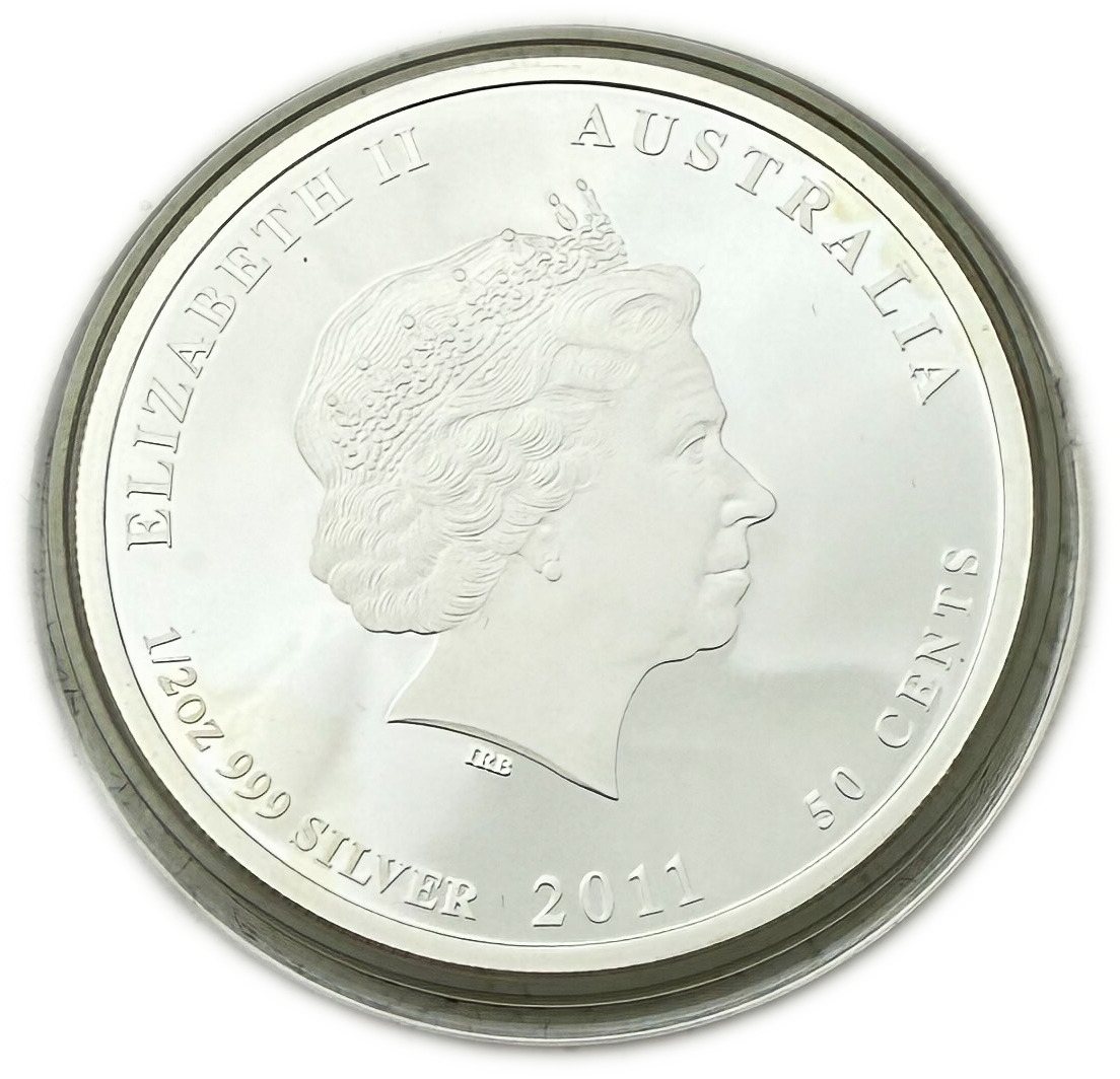 Australia - 50 Cents 2011 - Elizabeth II 4th Portrait - Starfish - Silver 999, 15.57g (0.5 OZ), 36.6mm - 1 1