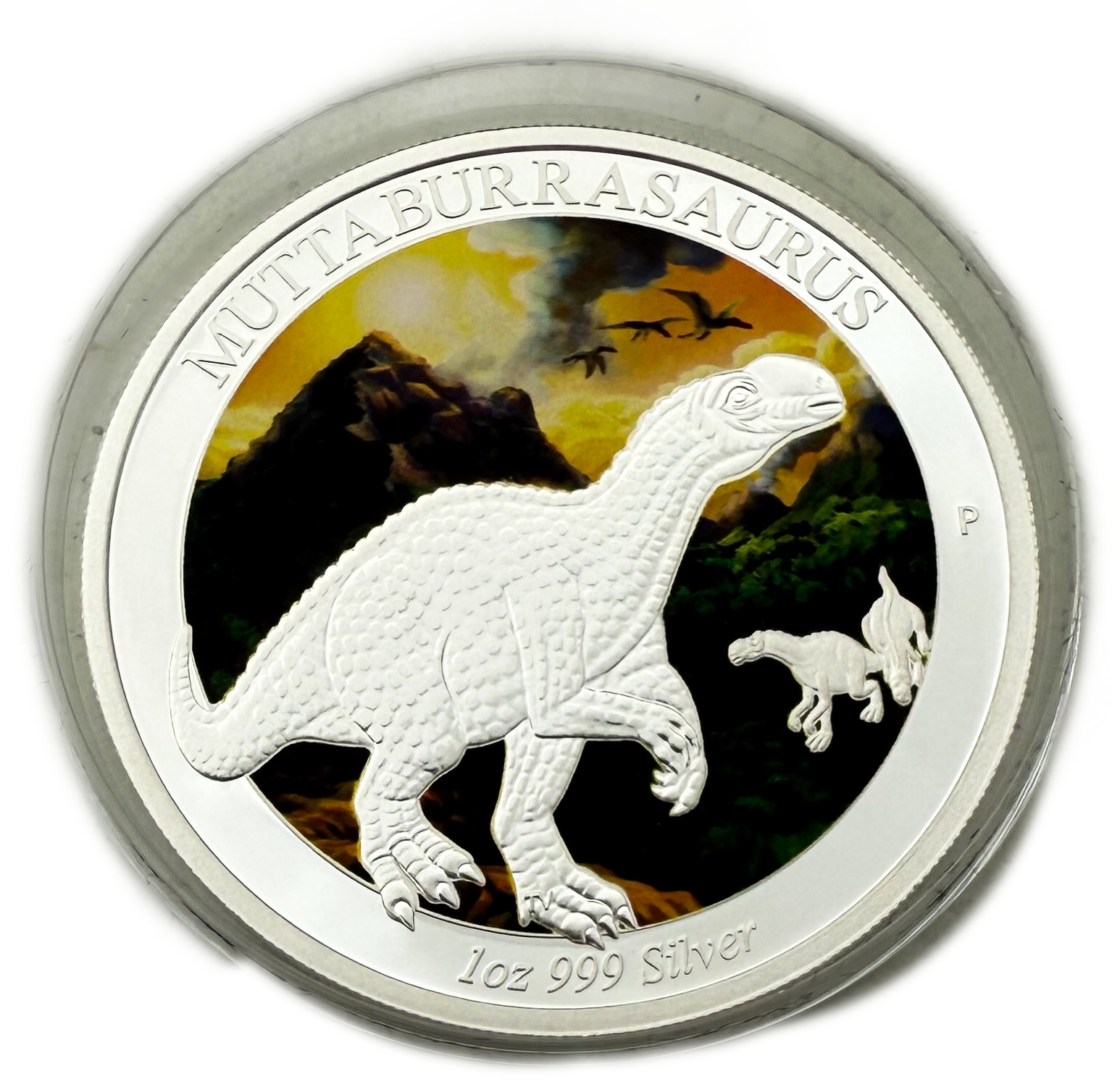 Australia - 1 Dollar 2015 - Elizabeth II 4th Portrait - Dinosaur - Muttaburrasaurus - Silver 999, 31.1g, 40.6mm - 1 0