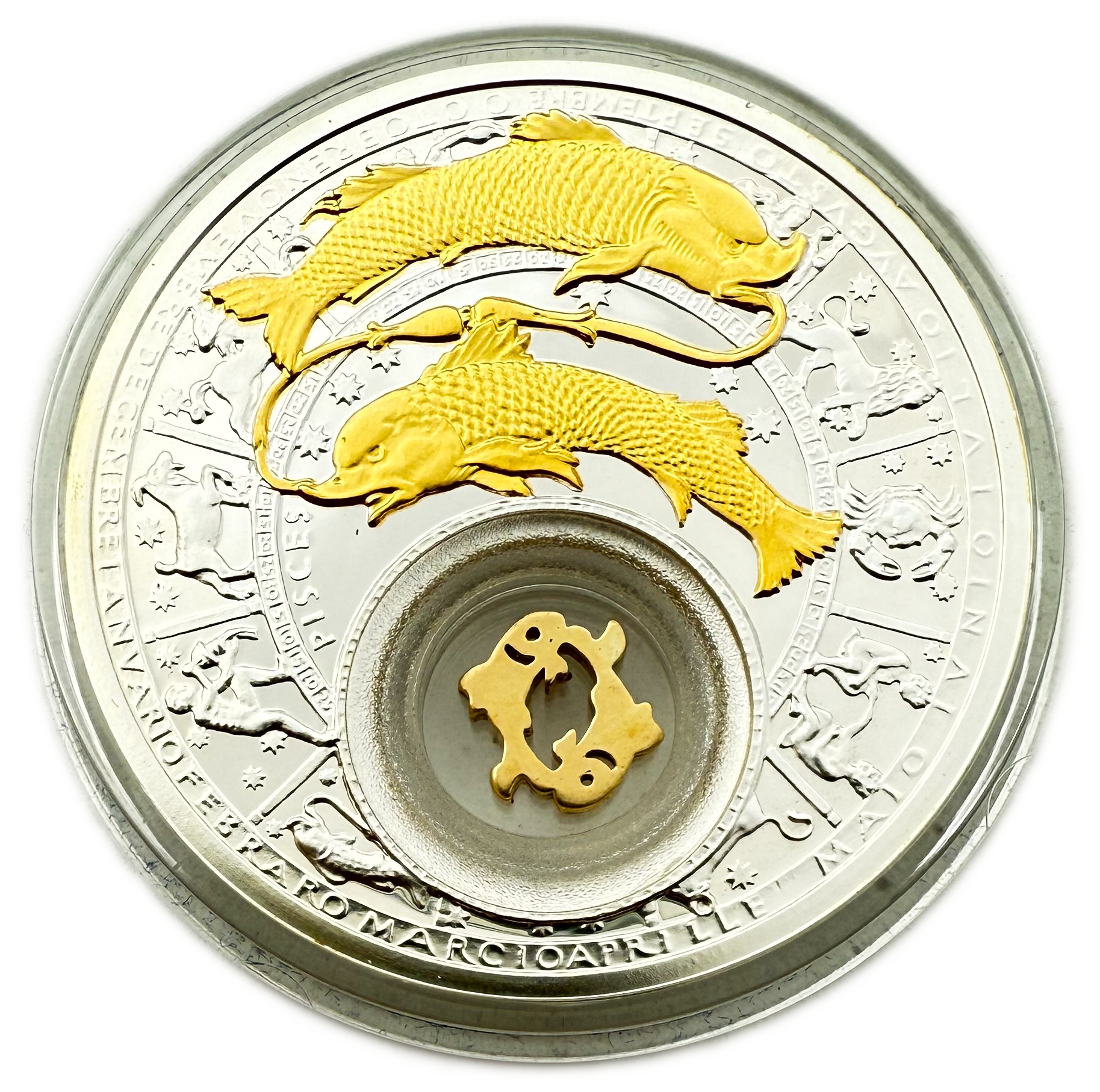 Belarus - 20 Roubles 2013 - Pisces - Silver 925, 28.28g (NET 26.16g, 0.84 OZ), 41mm - 1 0