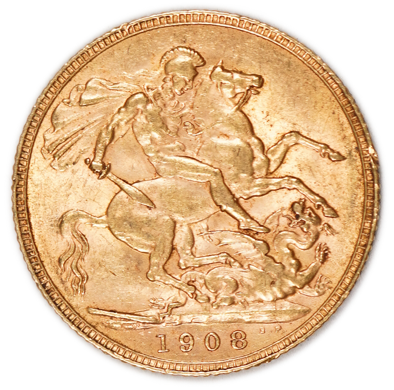 England (Great Britain) – 1 Sovereign 1908 – Edward VII – XF - Gold 917, 7.98g - 1 0