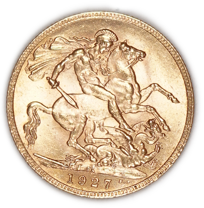 Great Britain - 1 Sovereign 1927 SA - George V - Gold .917, 7.988g - 1 0