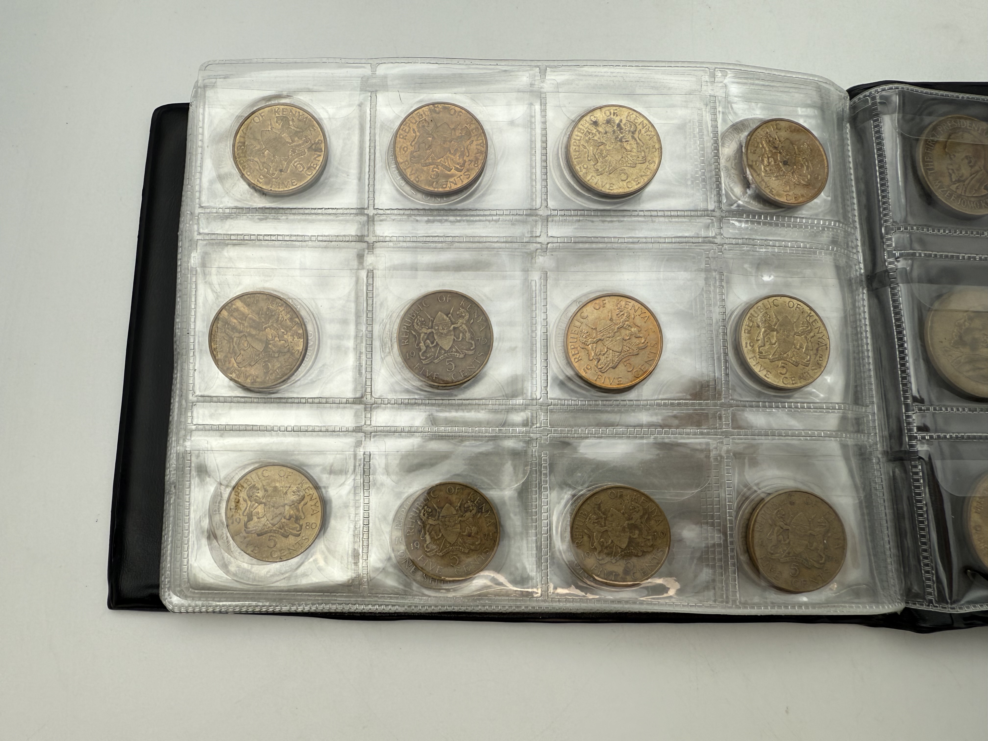 Brazil / Kenya - a collection of several hundred coins arranged in a special coin album, various conditions and years - 1 23