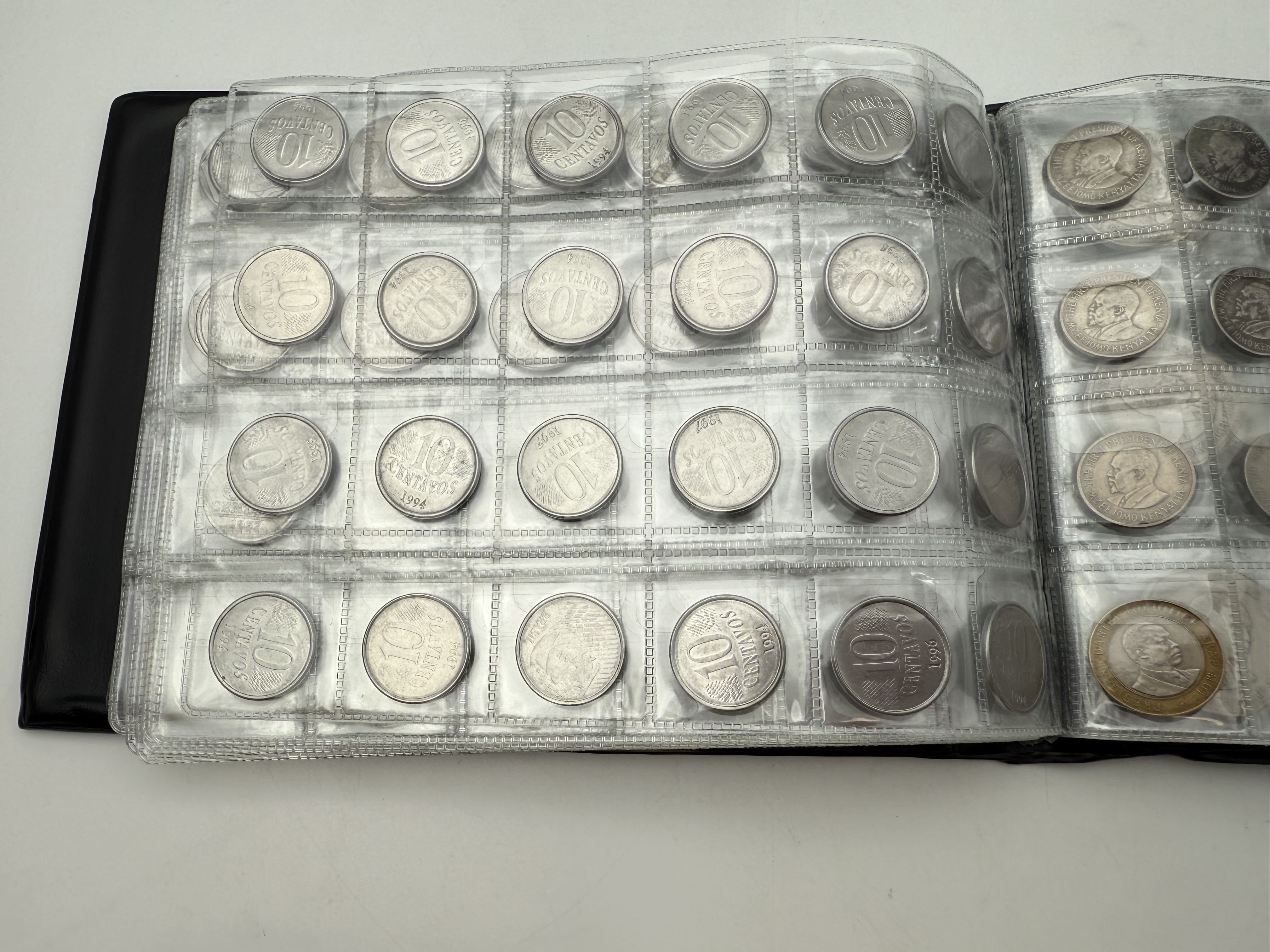 Brazil / Kenya - a collection of several hundred coins arranged in a special coin album, various conditions and years - 1 12