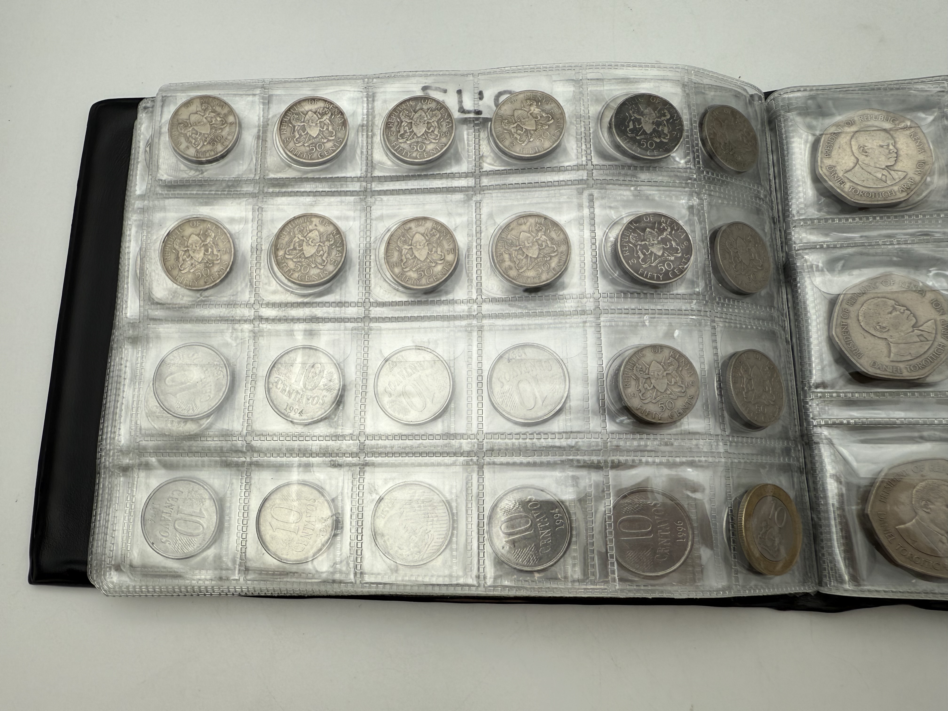 Brazil / Kenya - a collection of several hundred coins arranged in a special coin album, various conditions and years - 1 14