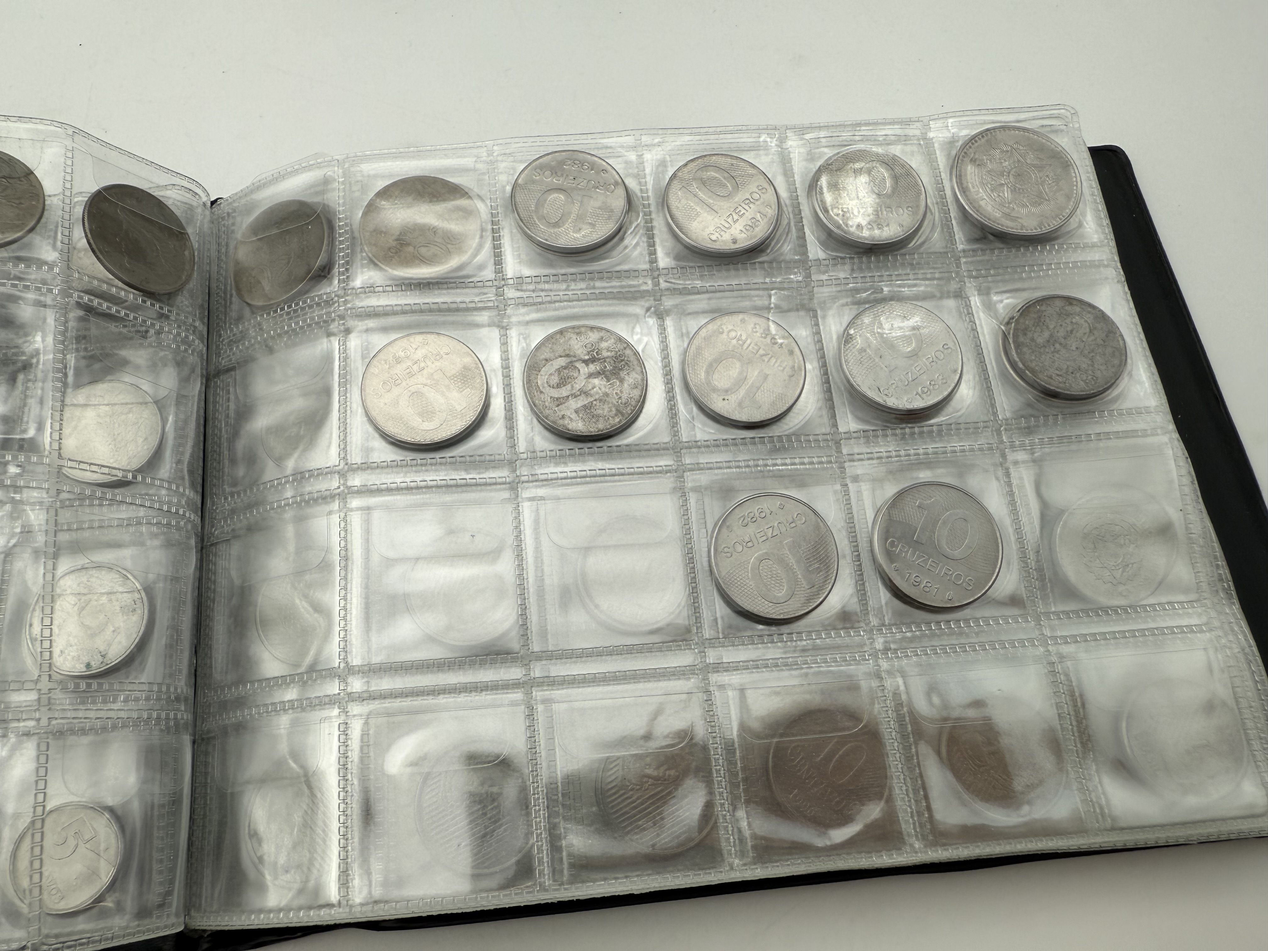 Brazil / Kenya - a collection of several hundred coins arranged in a special coin album, various conditions and years - 1 30