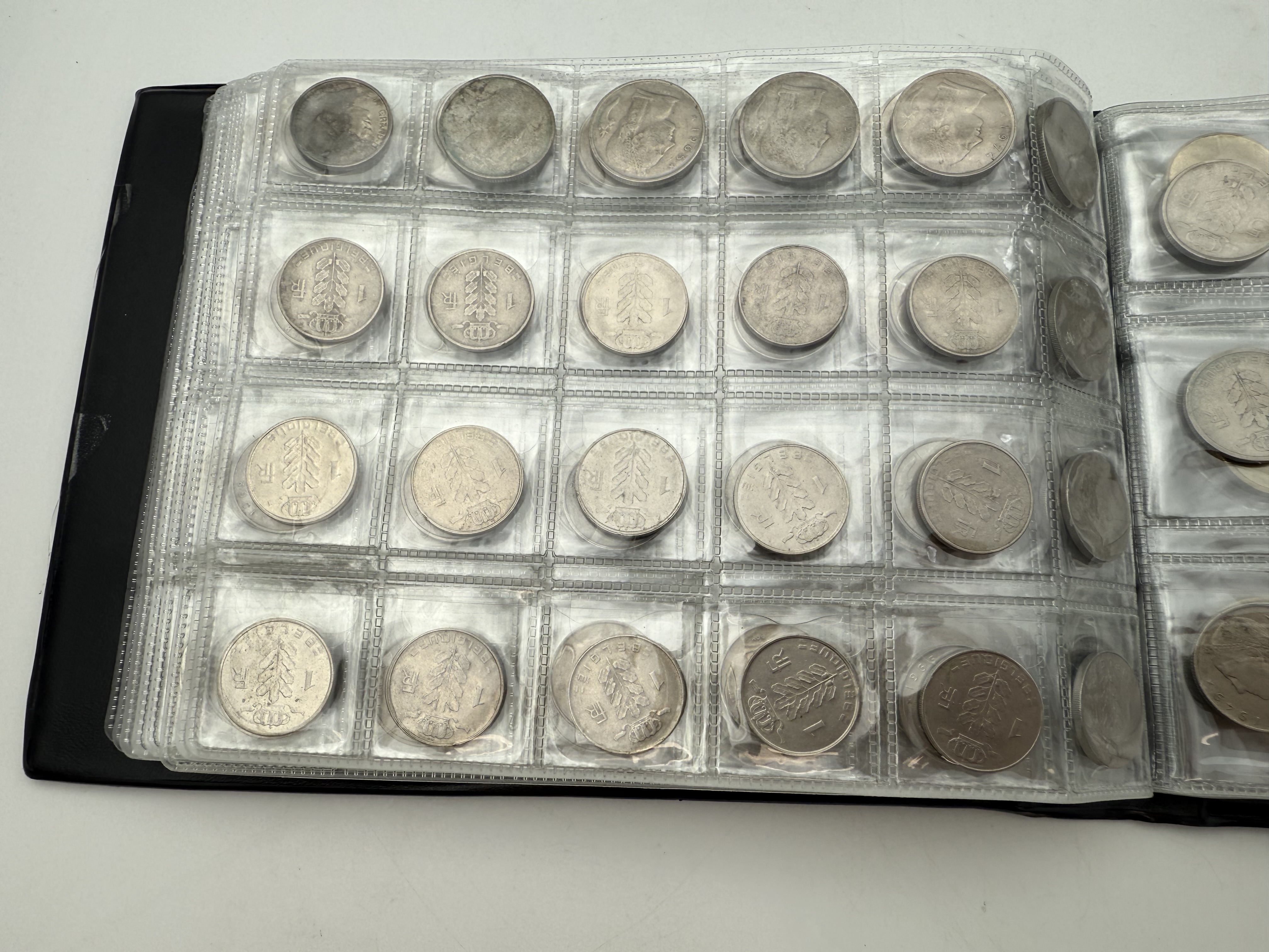 Belgium - A collection of several hundred coins arranged in a special coin album, various conditions and years - 1 15