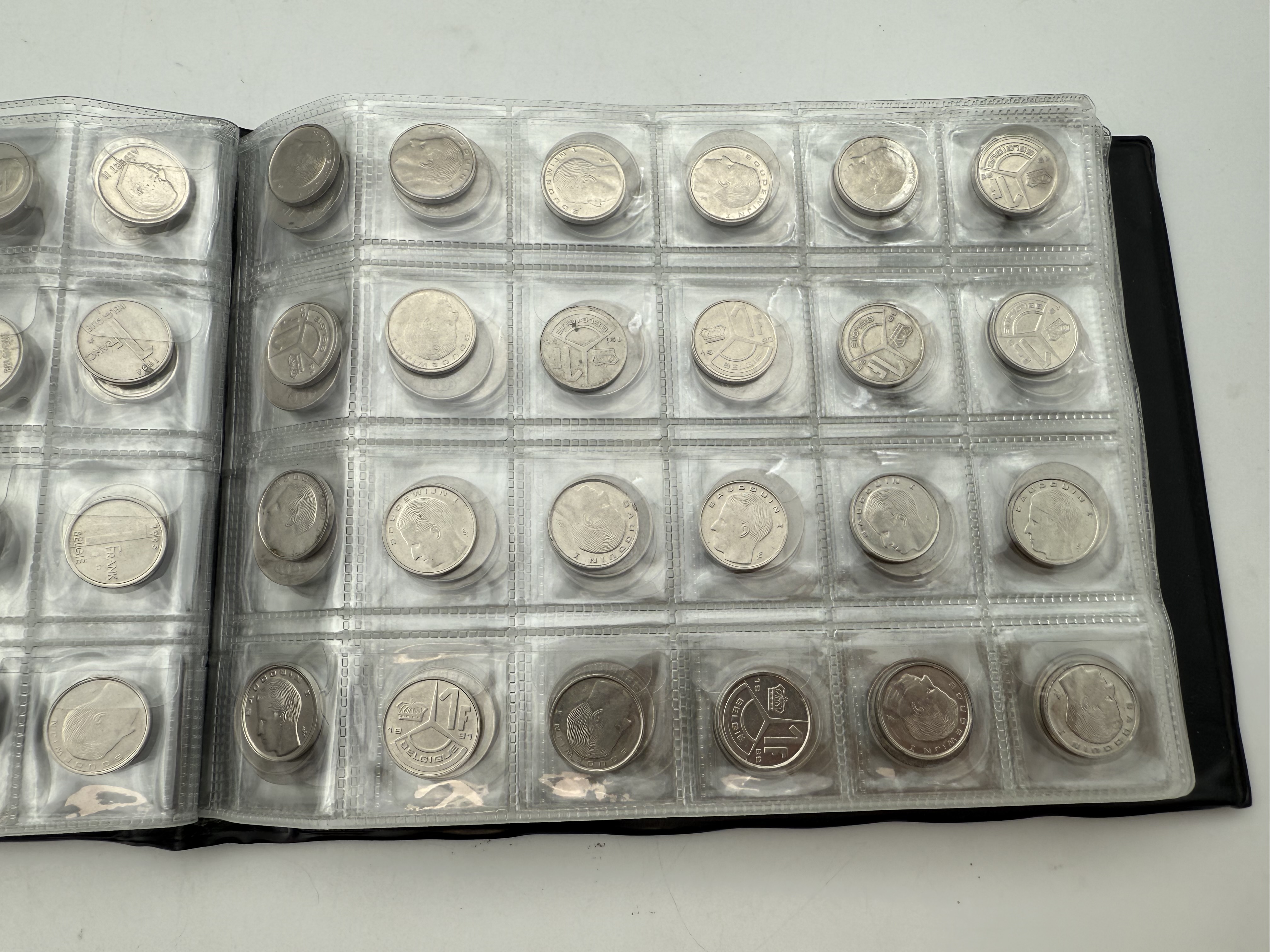 Belgium - A collection of several hundred coins arranged in a special coin album, various conditions and years - 1 5