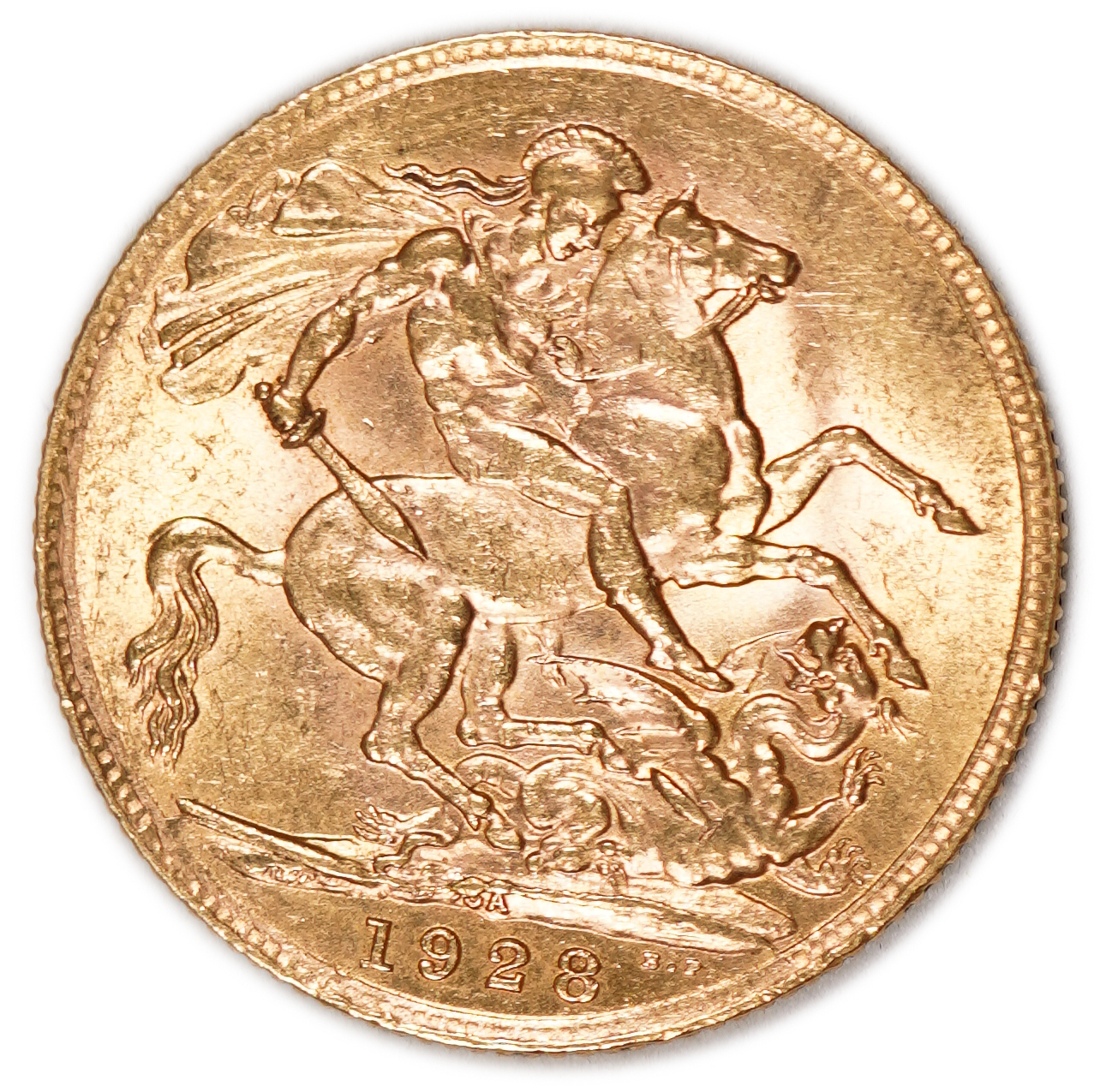 England (Great Britain) – 1 Sovereign 1928 – South Africa - Edward VII – XF - Gold 917, 7.98g - 1 0