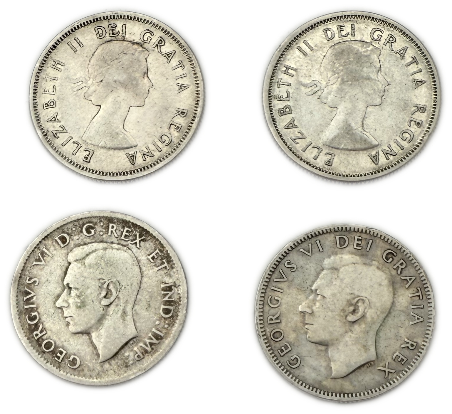 Canada - Lot of 31 Silver coins of 25 Cents, Variety of years - Silver 800, Total 179g (NET 143.2g, 4.6 OZ) - 1 8