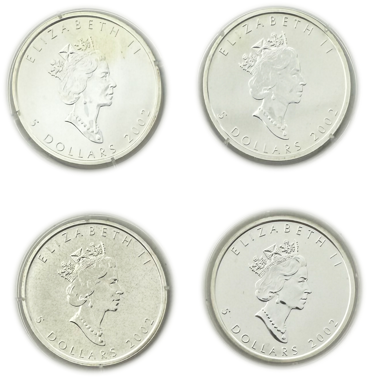 Canada - 5$ Maple Leaf "protect the world" - Four Seasons 2002 - 4x1 oz Silver - 1 1