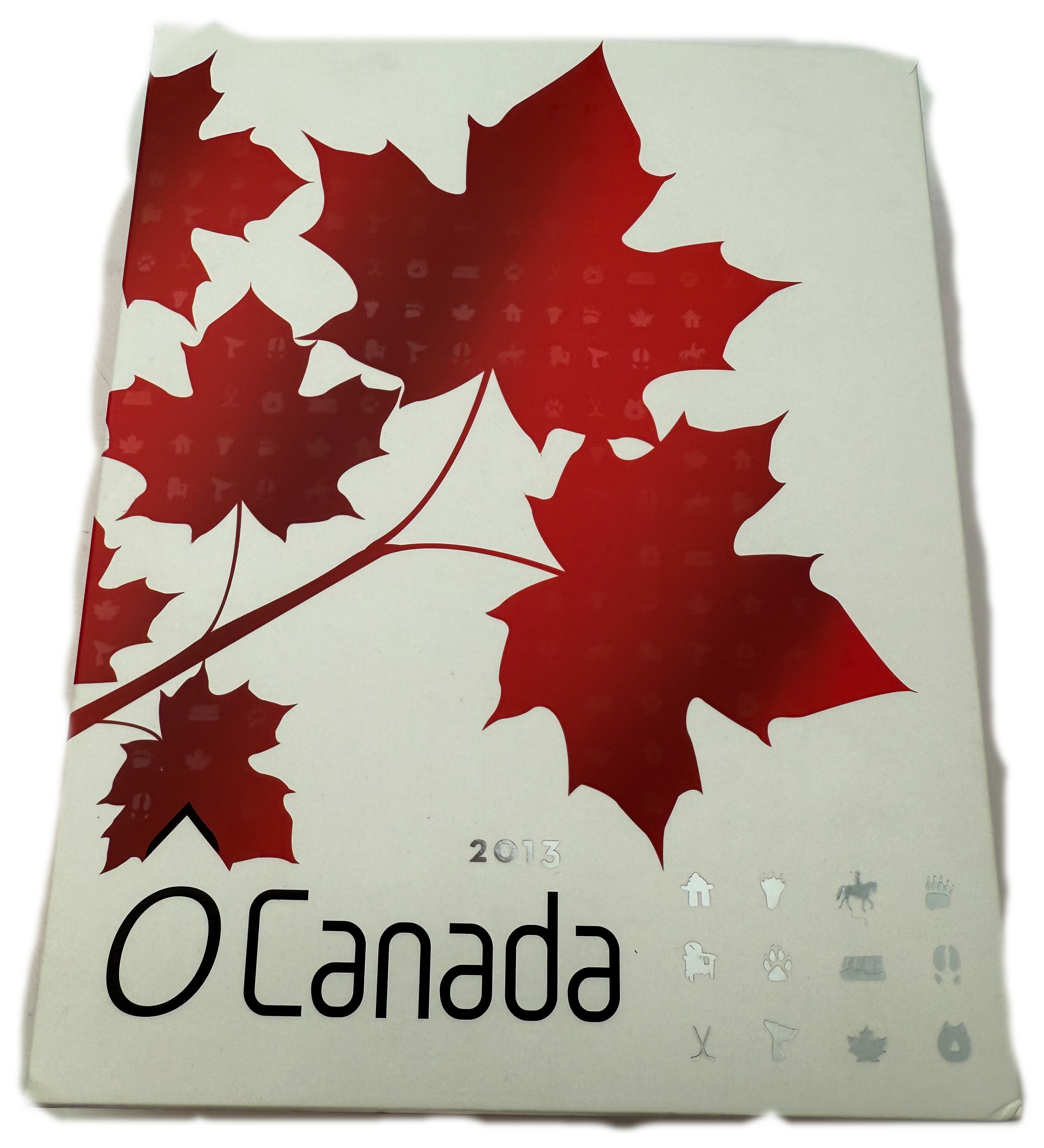 Canada - 12 Coins of 10 Dollars 2013, Pure Silver Set with Display Case - Silver 999, Total 190.44g (6.12 OZ), 34mm - 1 5
