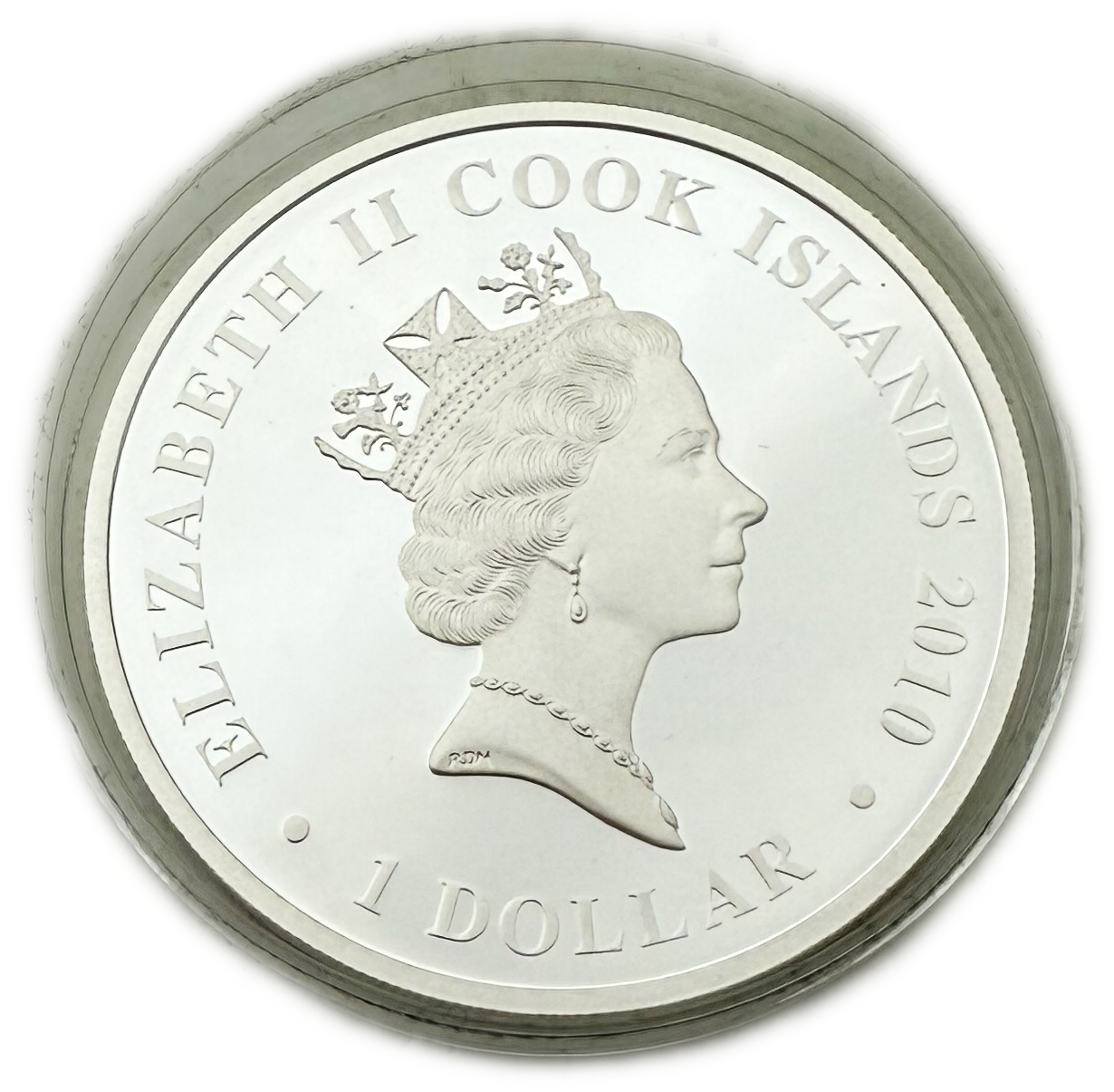 Cook Islands - 1 Dollar 2011 - Elizabeth II, Battle of Hampton Roads - Silver 999, 31.1g, 40.6mm - 1 1