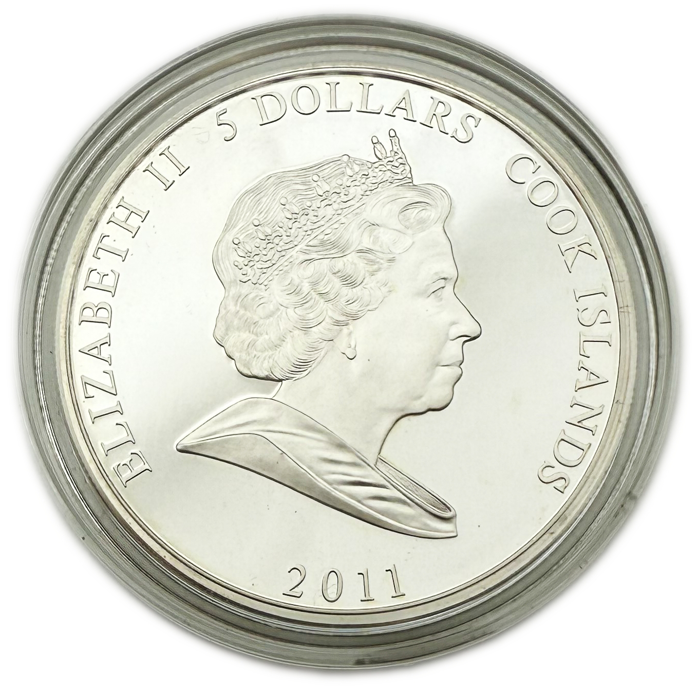 Cook Islands - 5 Dollar 2011 - 'Winnie-the-Pooh Ia-Ia' - Silver 999, 31.1g, 29mm - 1 1